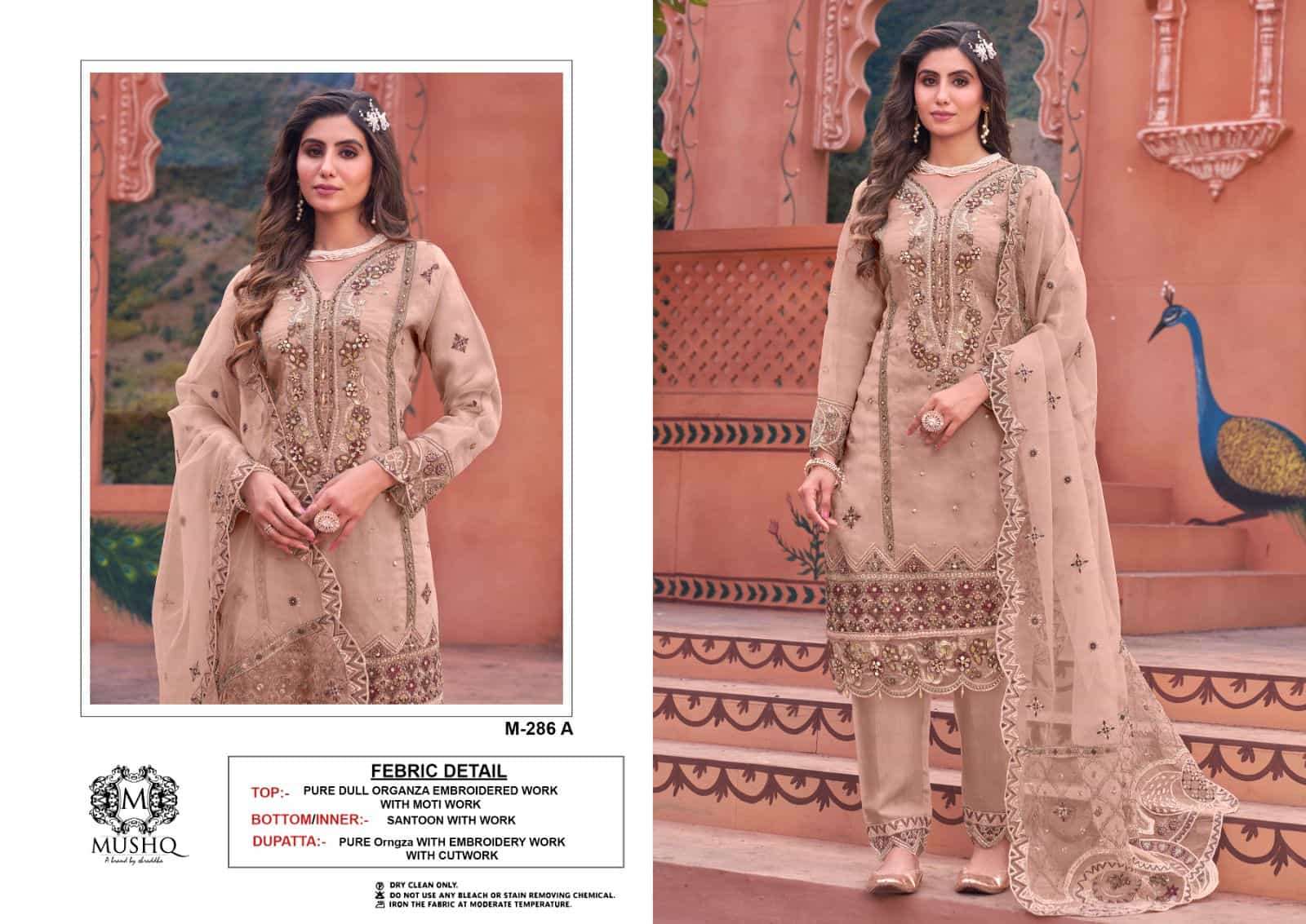 Mushq M 286 Colors Festive Wear Style Designer Pakistani Salwar Suit Wholesalers