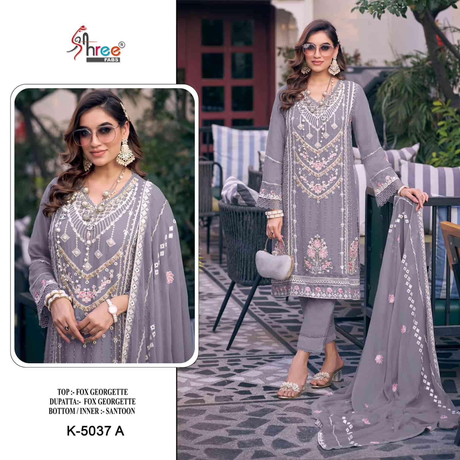 Shree Fabs K 5037 Colors Pakistani Style Designer Georgette Embroidered Suit Wholesalers