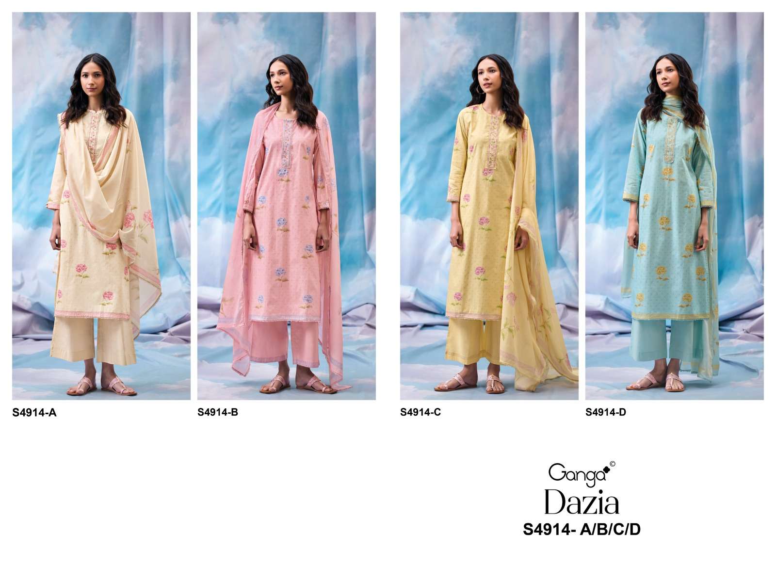 Ganga Fashion Dazia 4914 Premium Cotton Salwar Suit