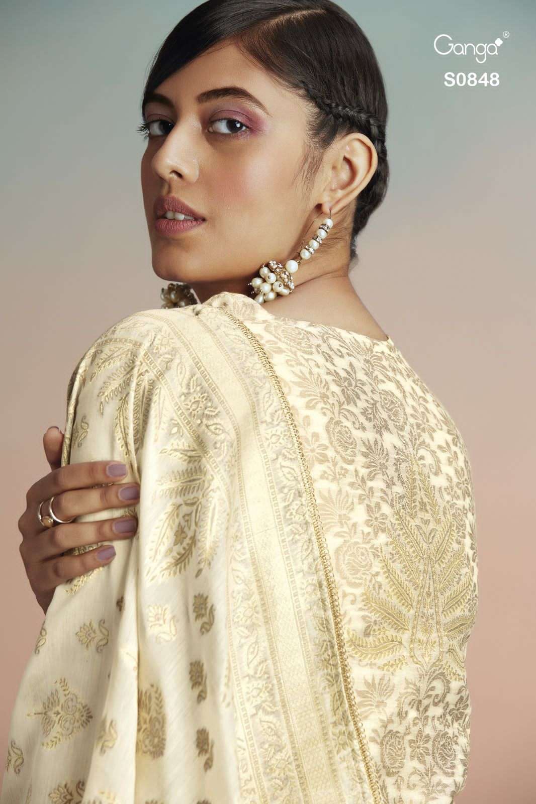 Ganga Zain 848 Designer Banarasi Silk Salwar Kameez