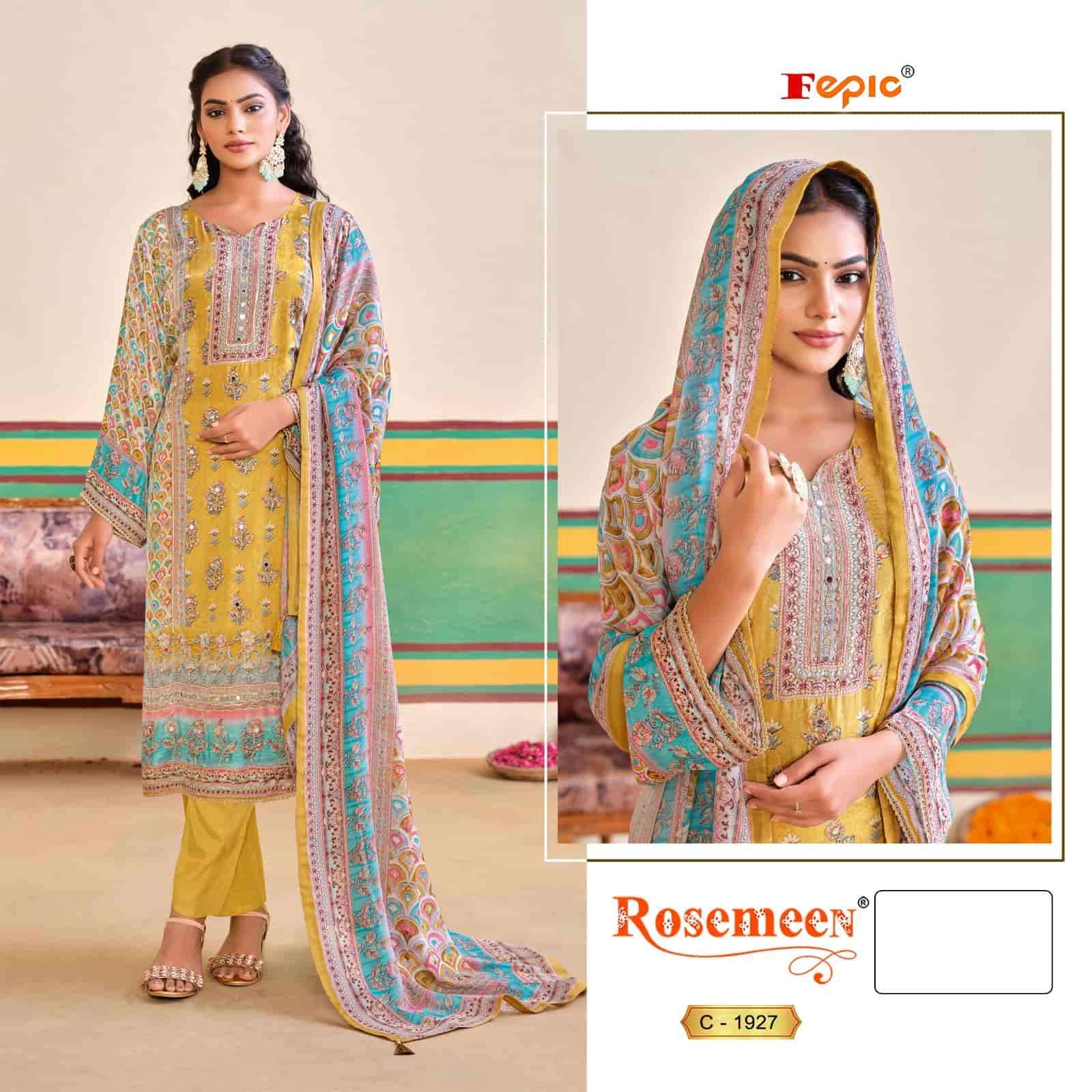 Fepic C 1927 Pakistani Style Designer Printed Suit Ensemble