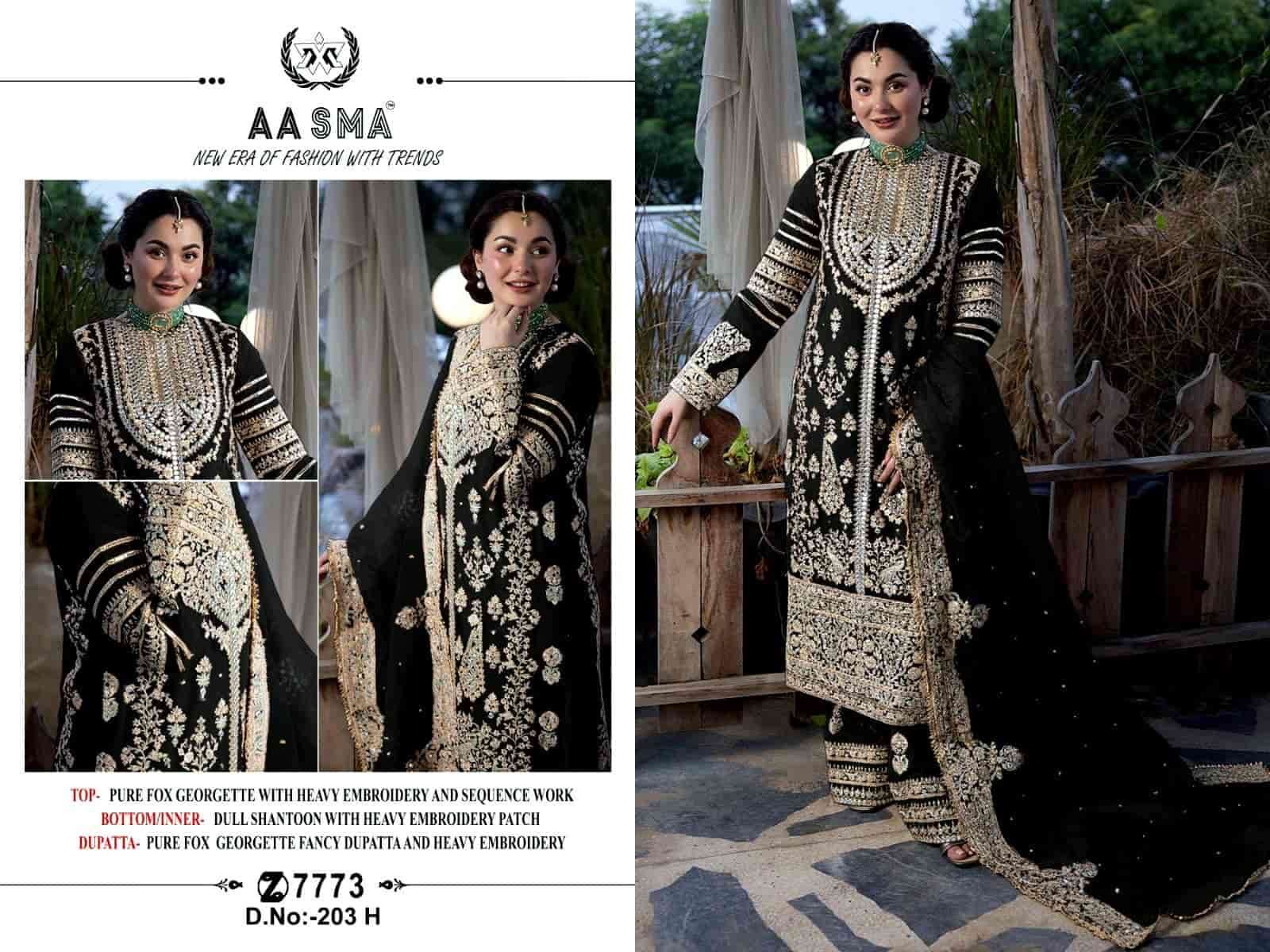 Aasma 203 H Georgette Pakistani Suit