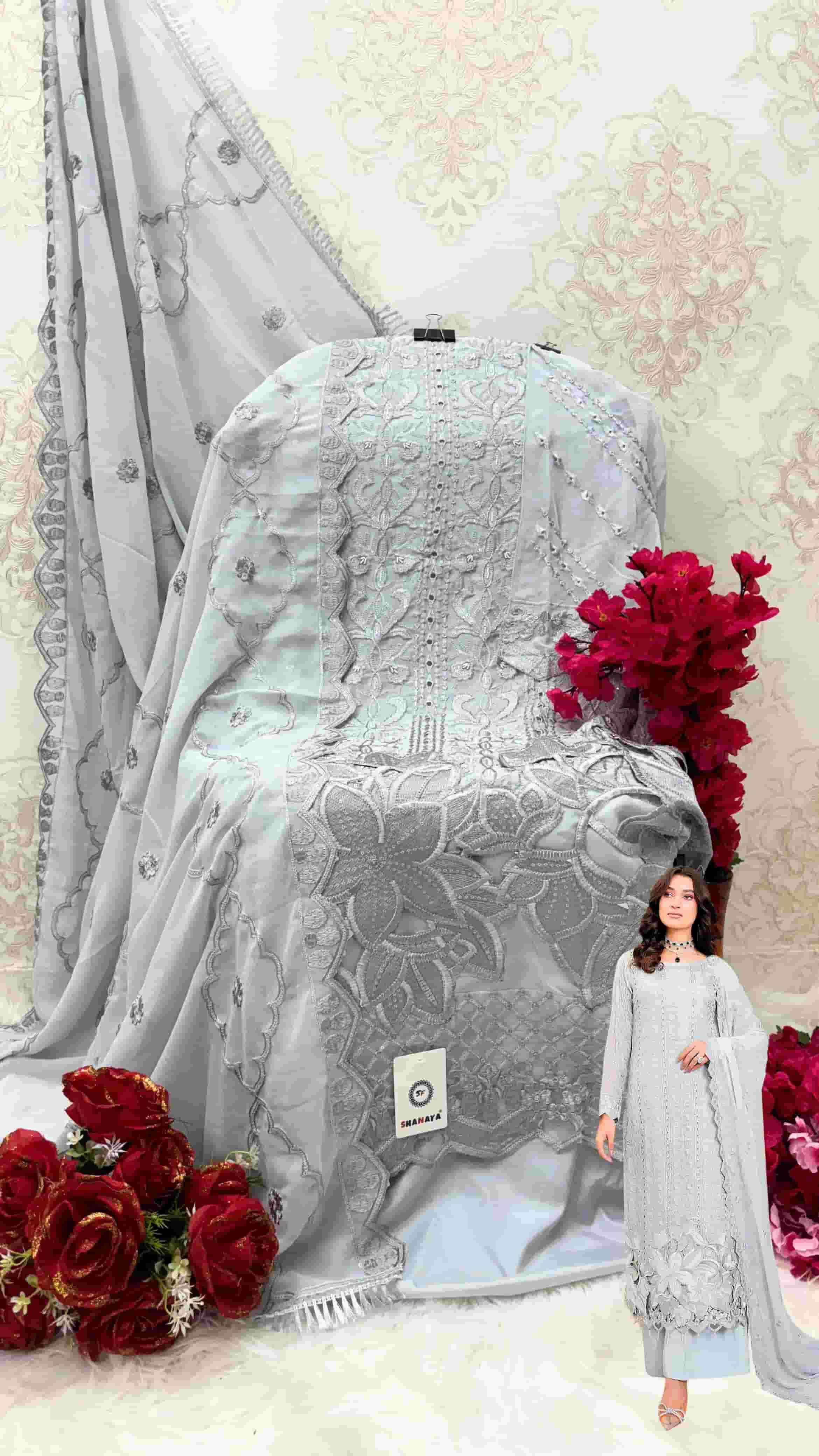 Shanaya Rose Hand Craft Georgette Suit S 172