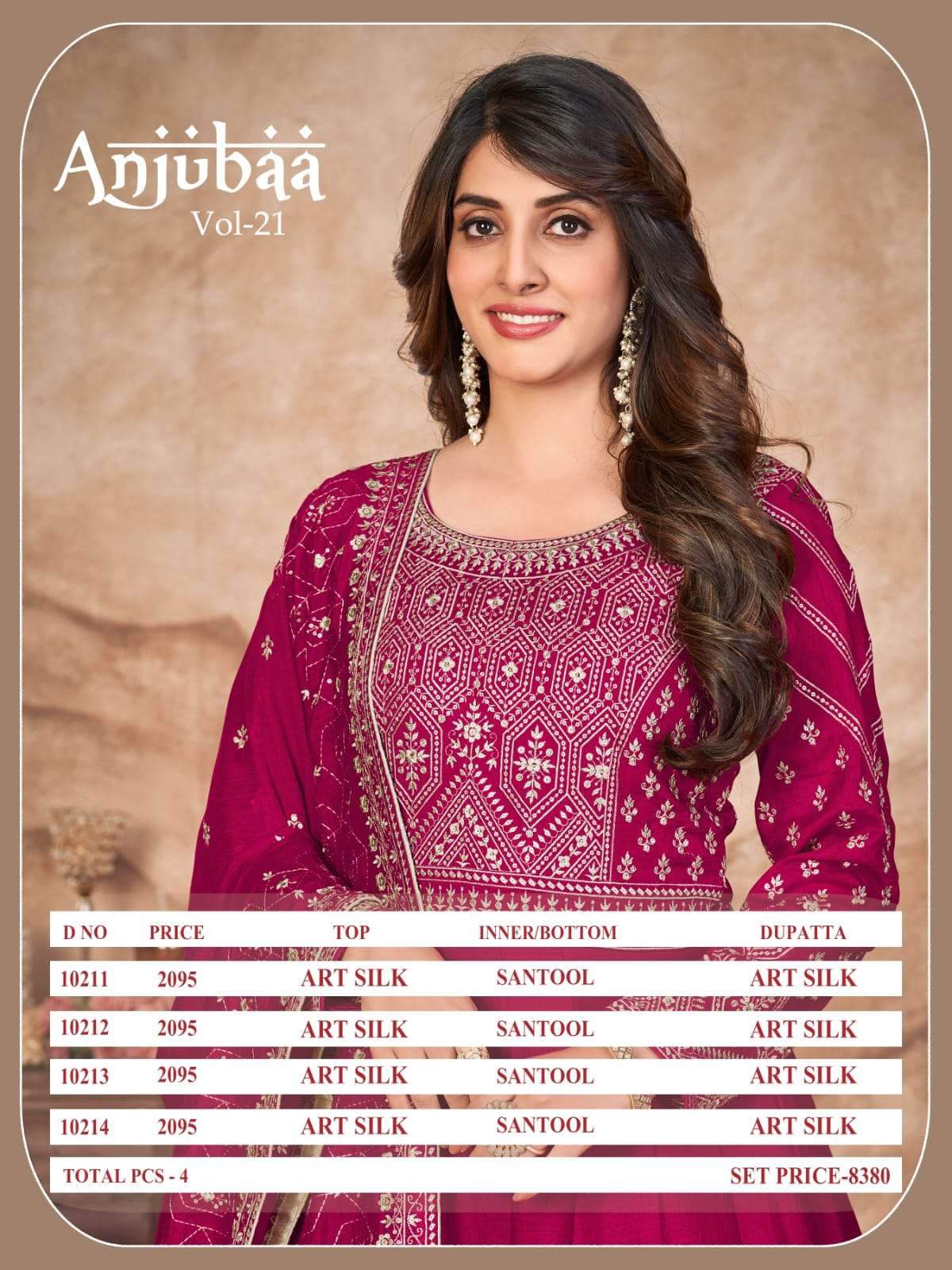 Anjubaa Vol 21 Latest Designer Partywear Dress