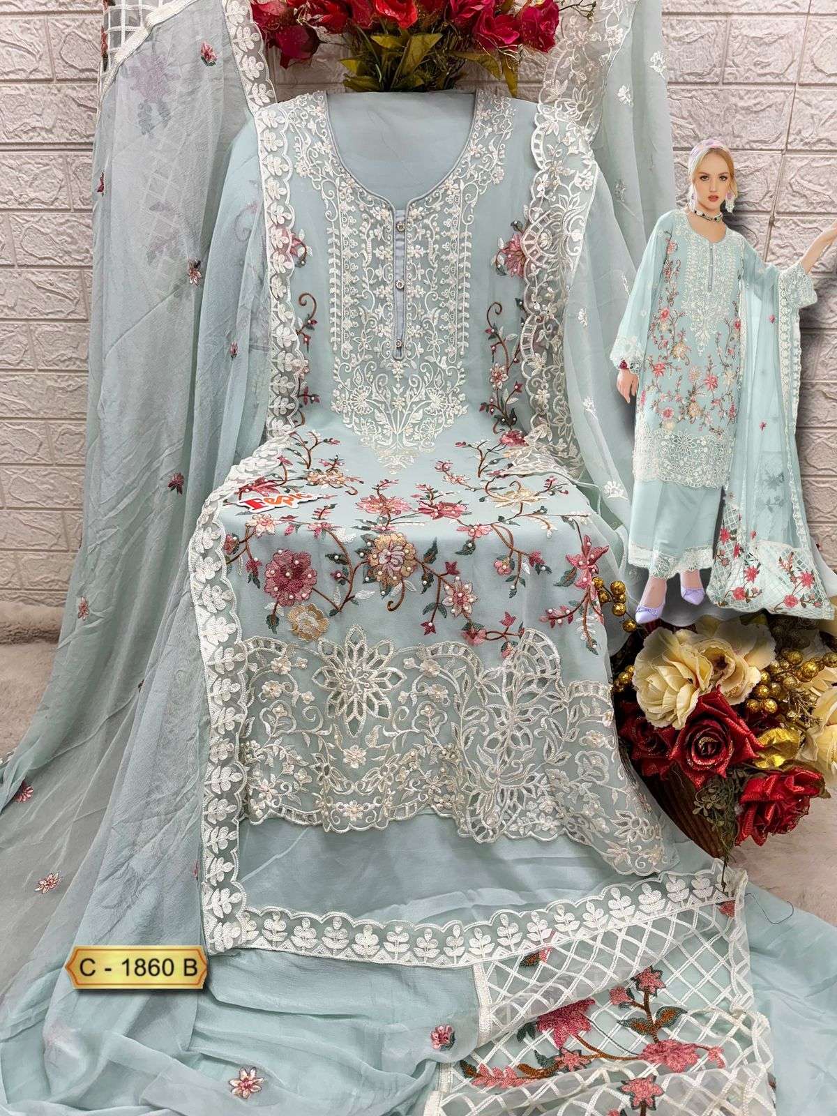 Fepic Rosemeen Embroidered Pakistani Salwar Suit