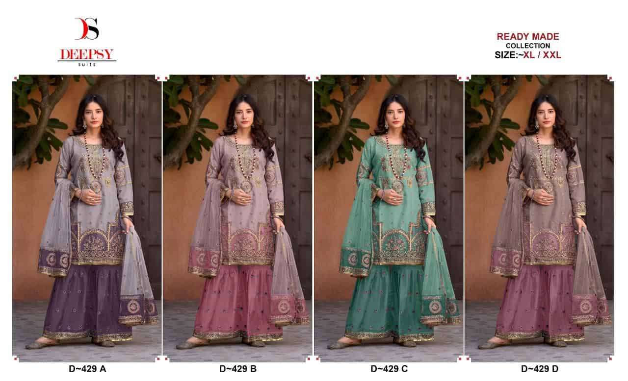 Deepsy Pakistani Organza Festive Readymade Suit