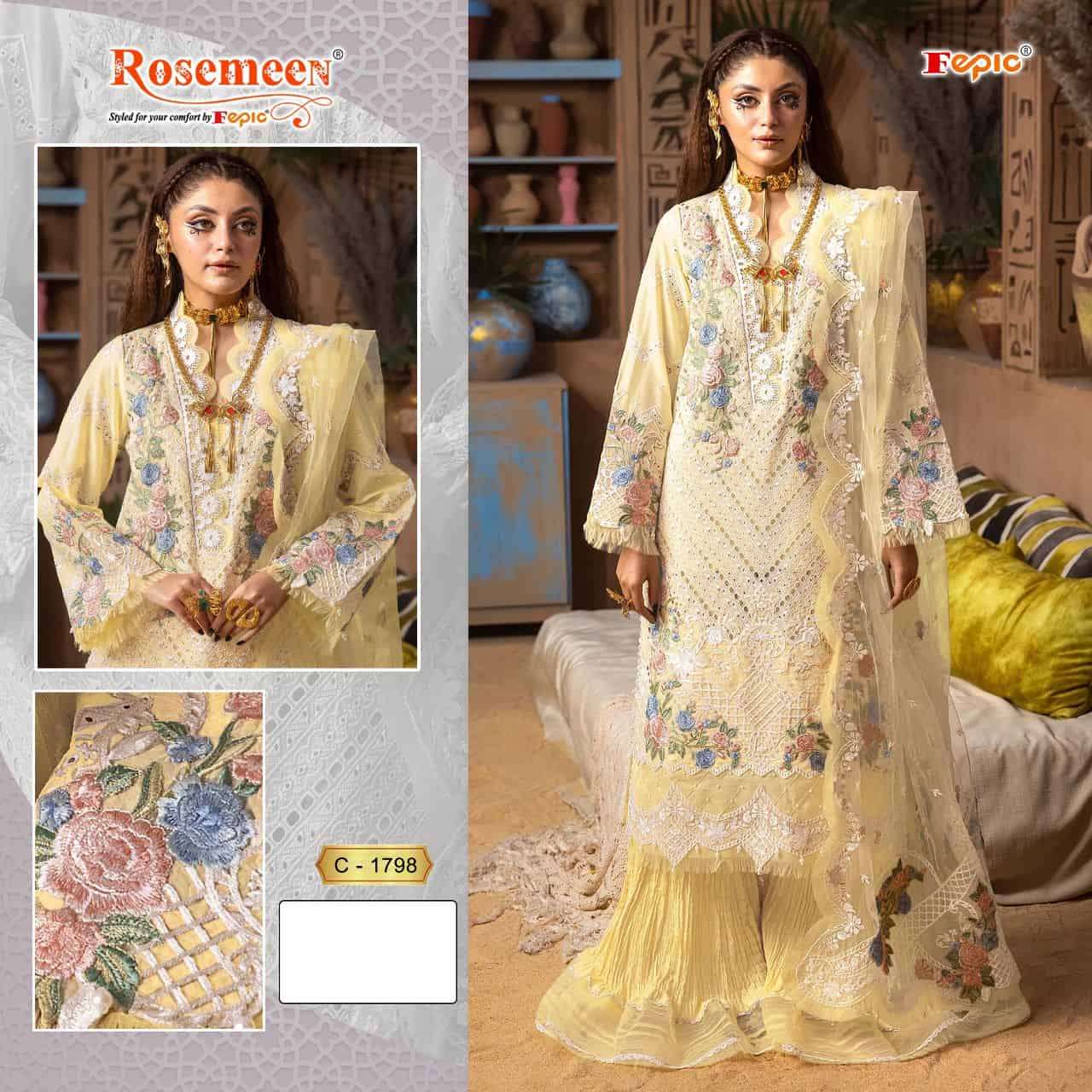Fepic Rosemeen Cotton Embroidered Salwar Suit