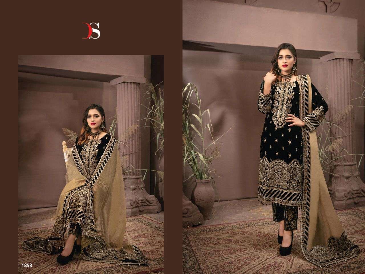 Deepsy 1853 Velvet Pakistani Suit