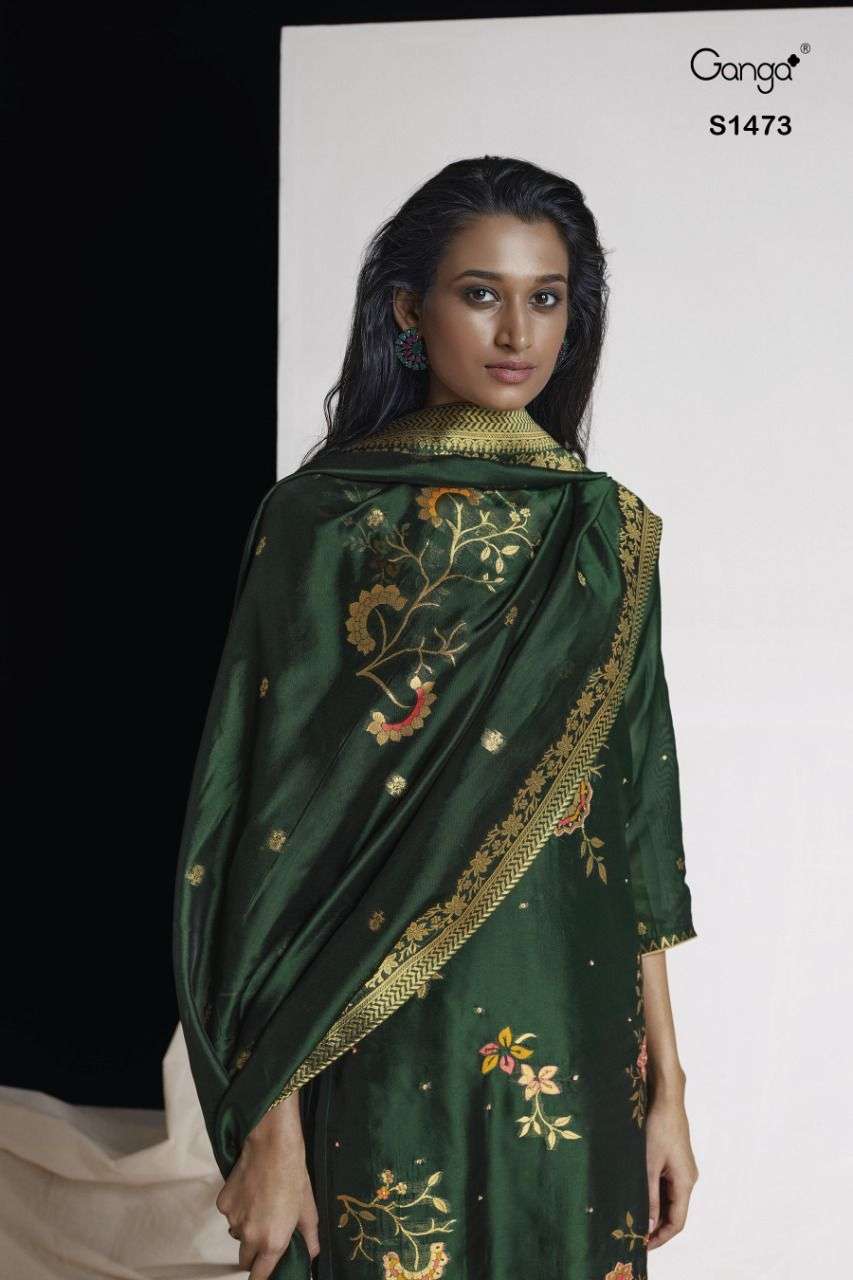 Ganga Hanna 1473 Designer Party Wear Silk Salwar Suit