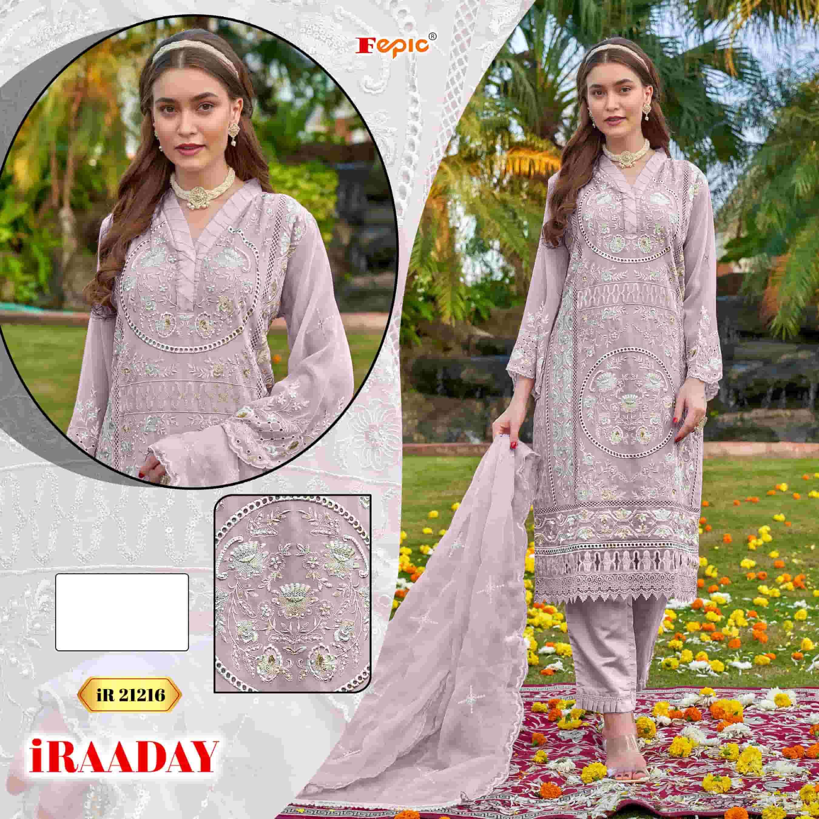 Fepic IR 21216 Colors Pakistani Heavy Designer Style Salwar Suit Wholesalers