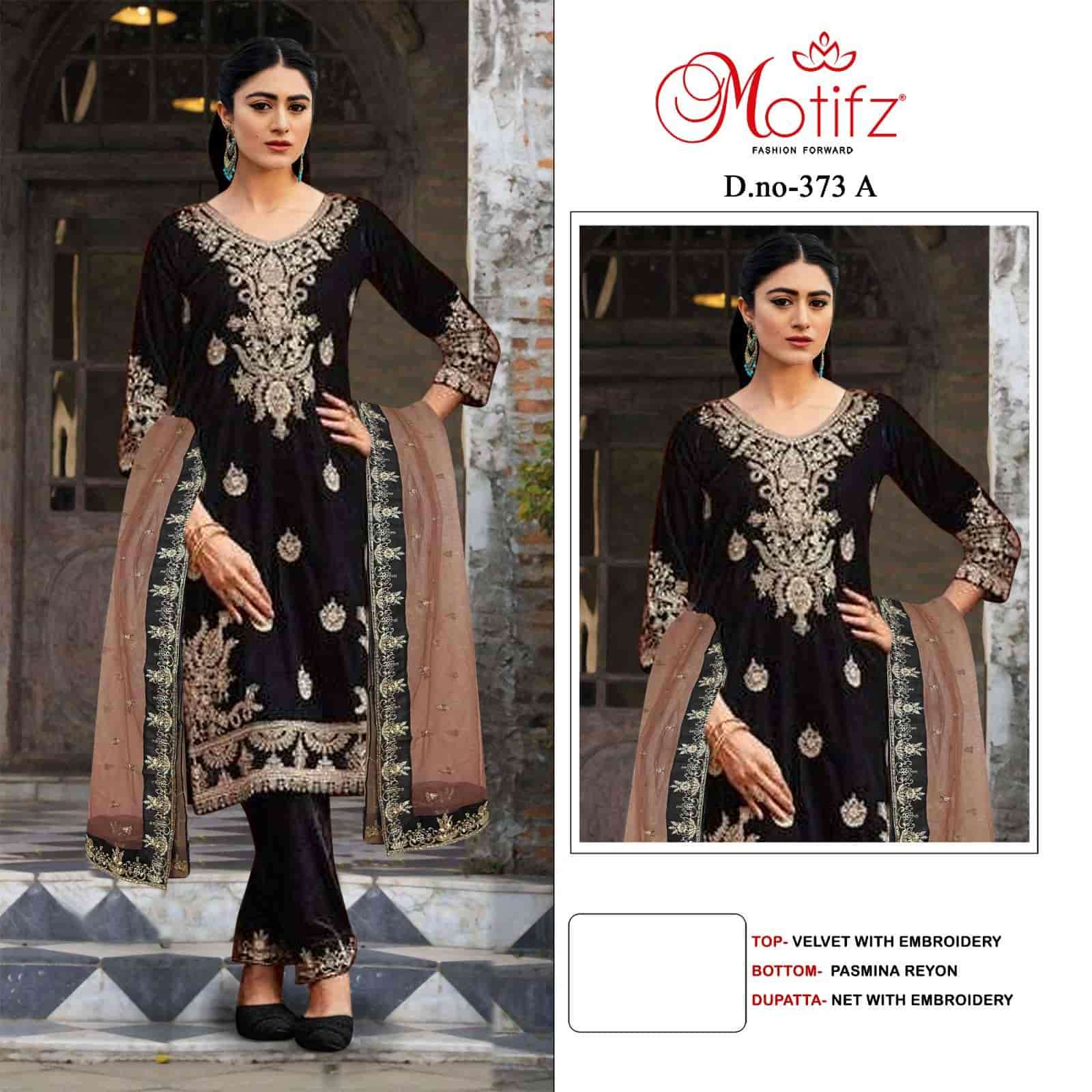 Motifz 373 A Heavy Designer Style Pakistani Festive Wear Salwar Suit Online