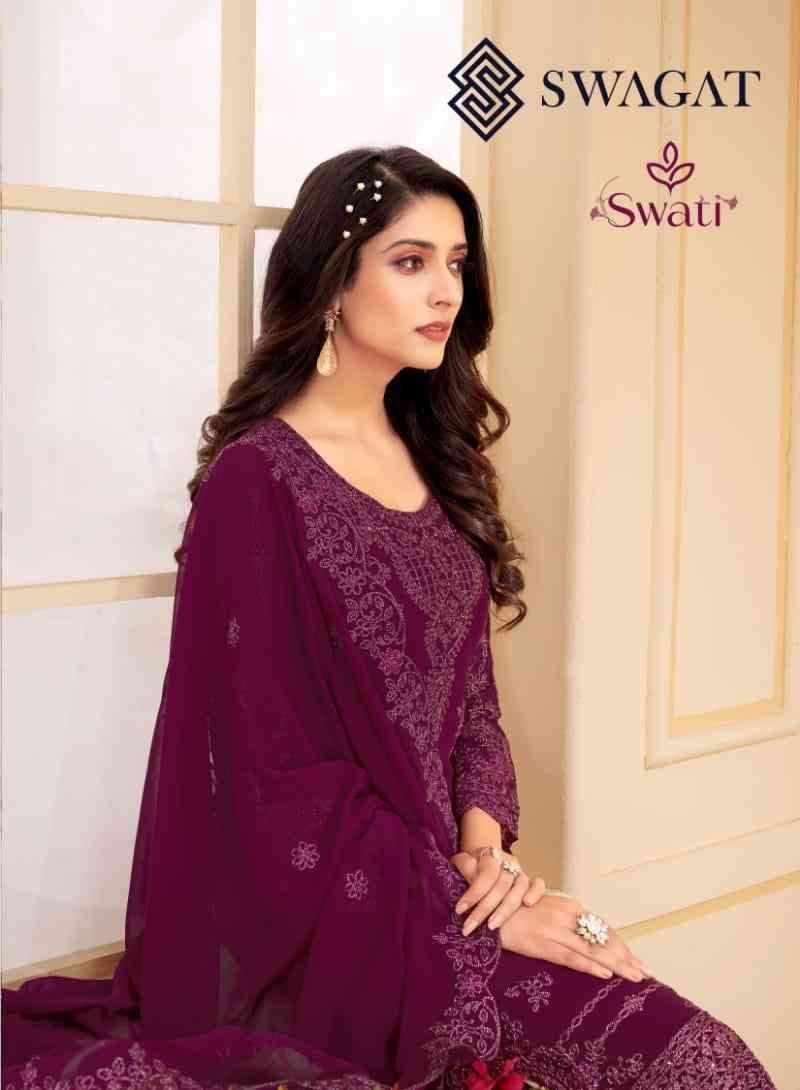 Swagat Swati 3601 To 3607 Designer Straight Suit New Collection