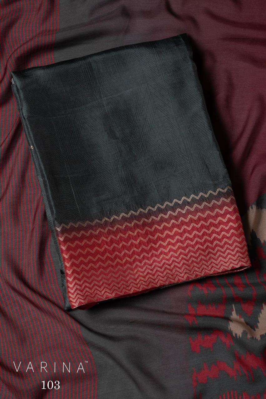Omtex Varina 103 Fancy Russian Silk Suit Premium Collection