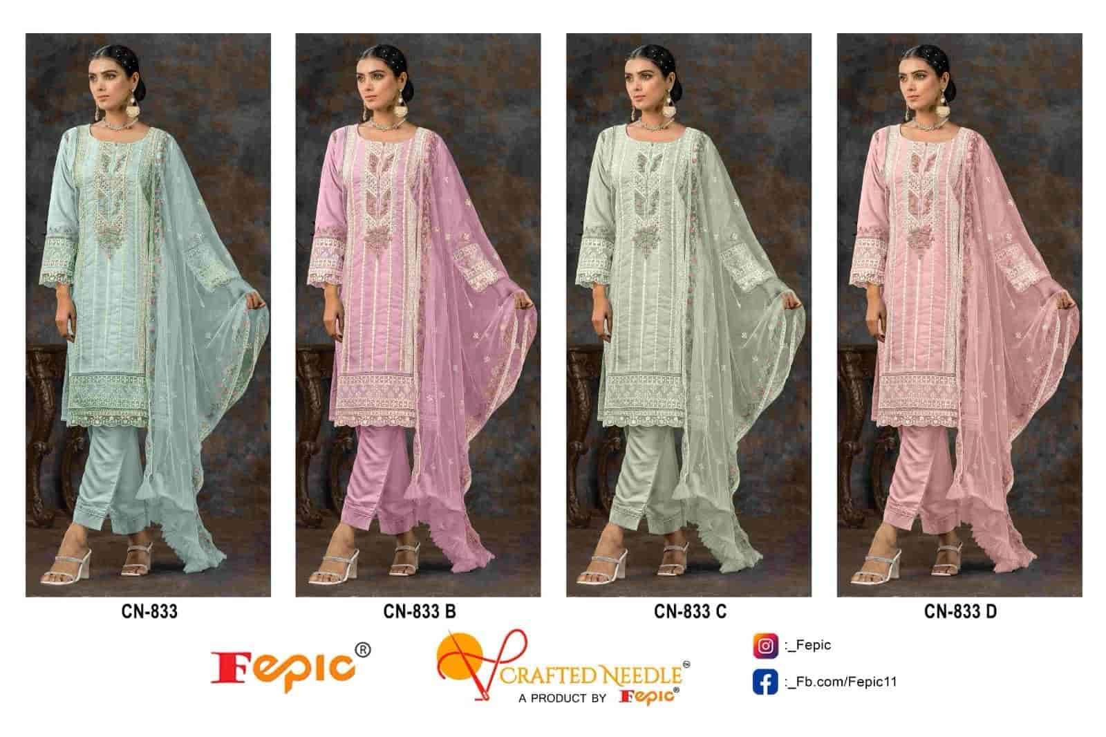 Crafted Needle CN 833 By Fepic Festive Wear Designer Readymade Pakistani Suit Exporter
