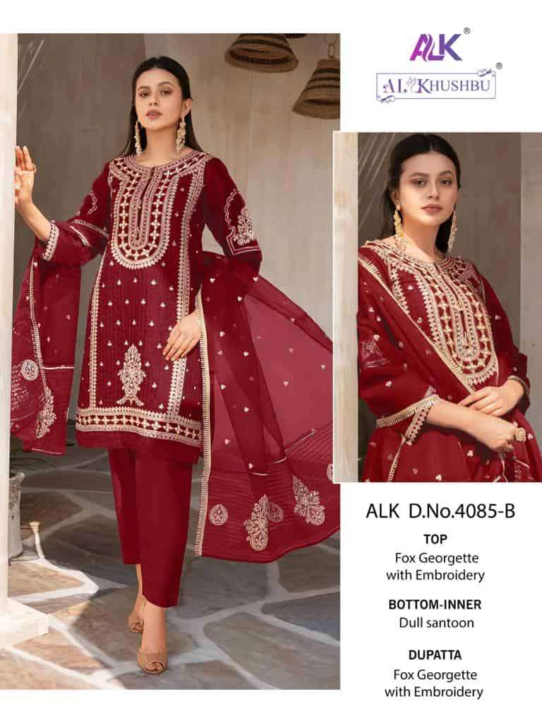 Al Khushbu Elaf Vol 1 4085-B Pakistani Suit
