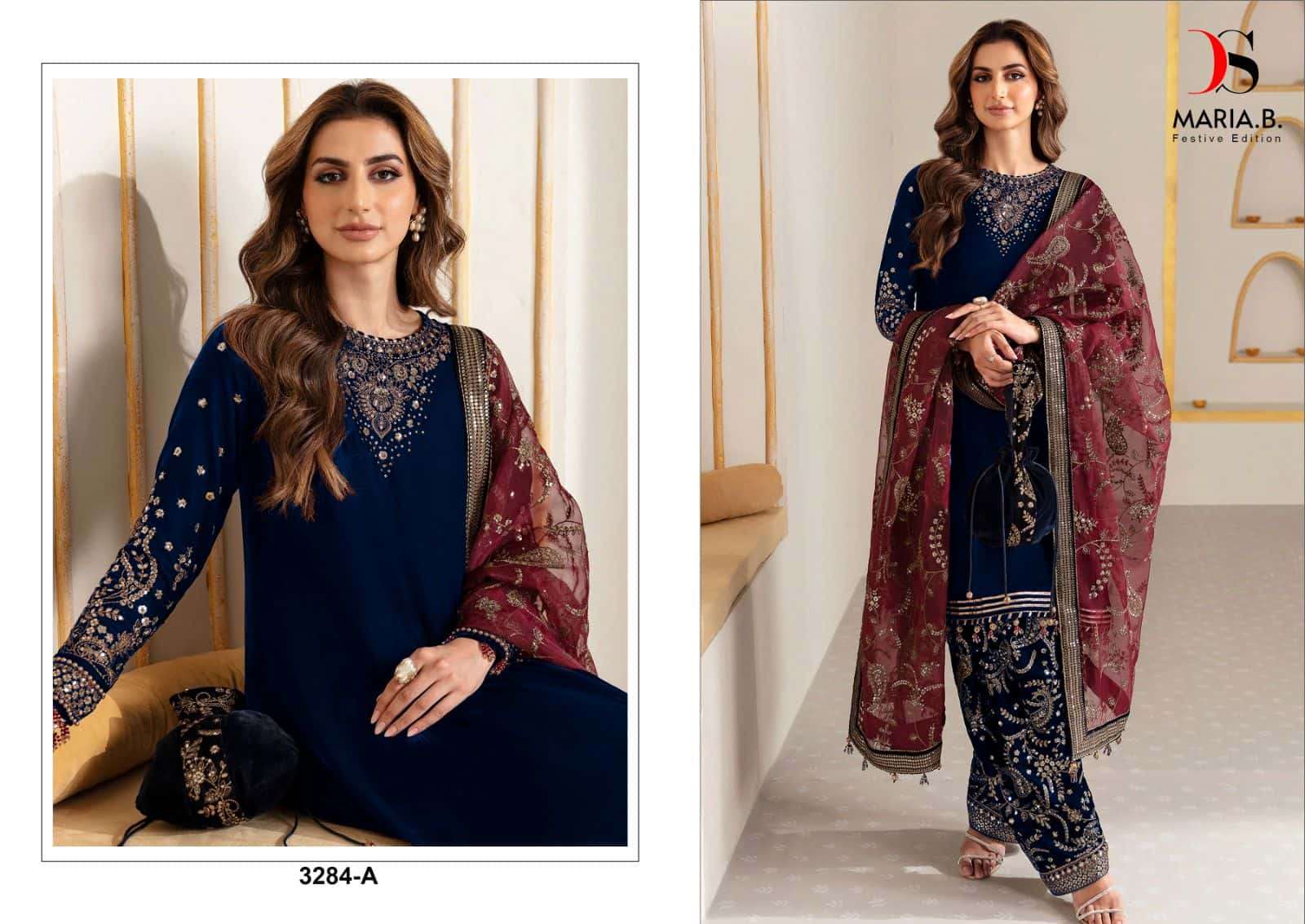 Deepsy 3284A Heavy Embroidered Velvet Suit