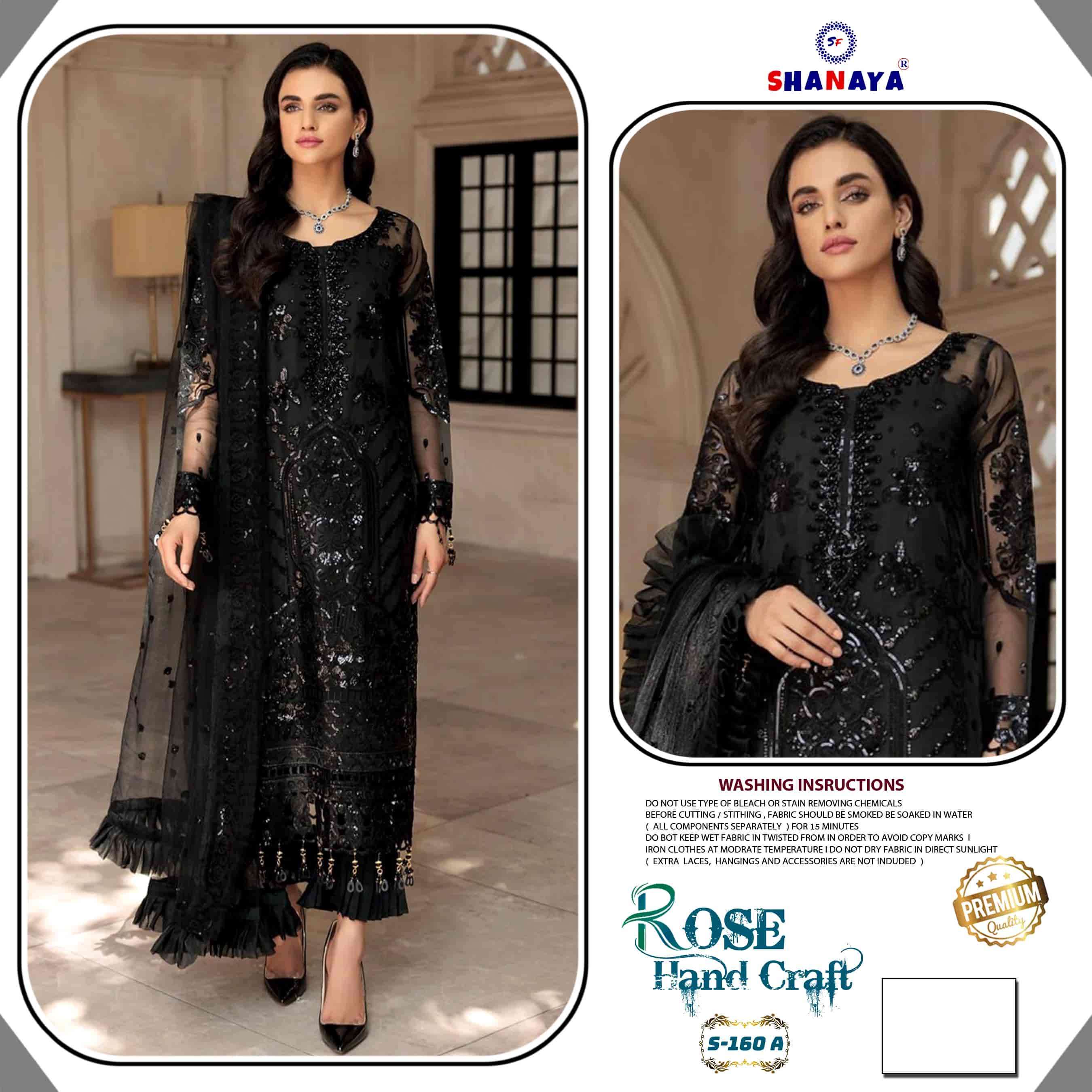 Shanaya S 160 A Pakistani Festive Wear Style Latest Designer Salwar Suit Exporter