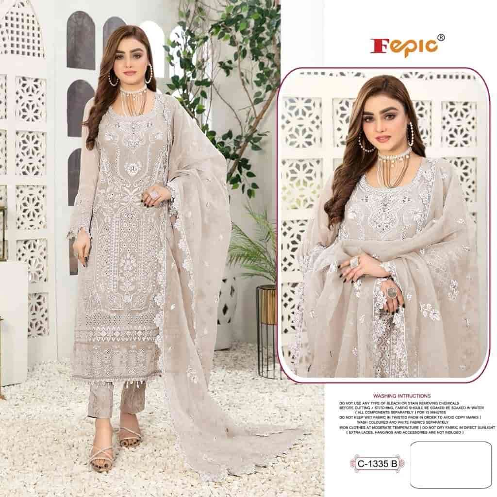 Fepic Rosemeen Organza Party Wear Suit