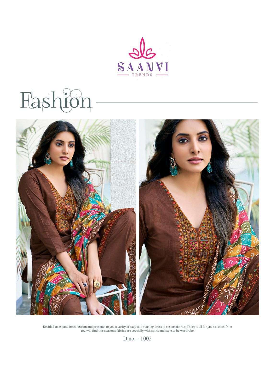 Saanvi Trends Romani Cotton Dress Material