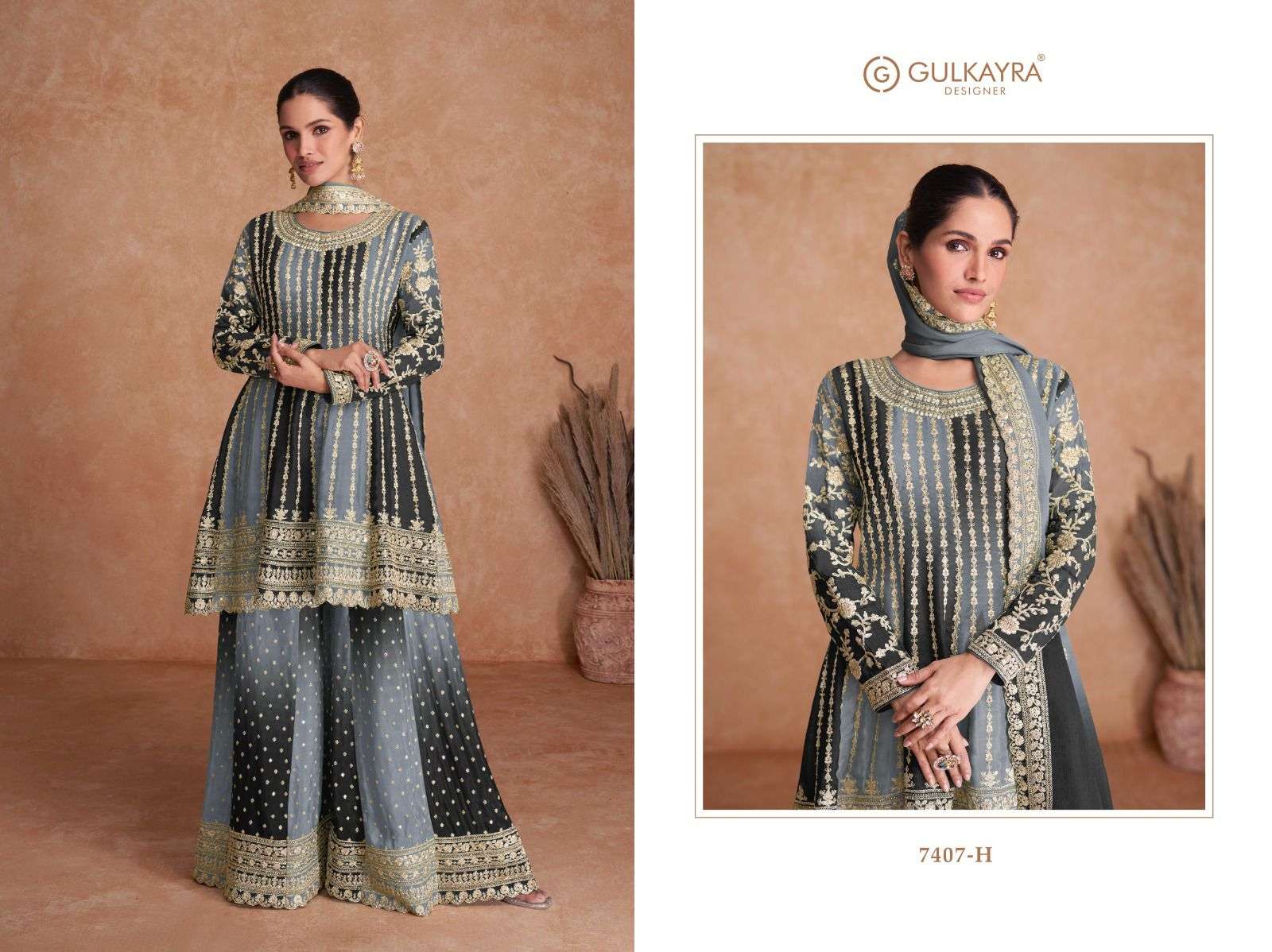 Gulkayra Vaani Vol 2 7407 New Colour Sharara Style Readymade Designer Dress