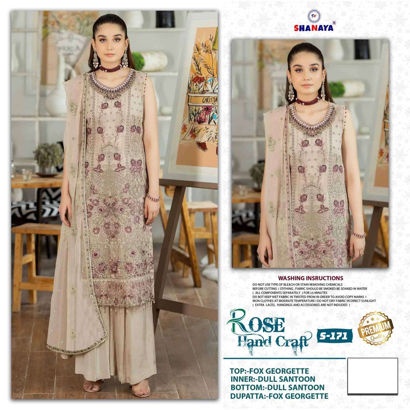 Shanaya S 171 Festive Georgette Designer Suit