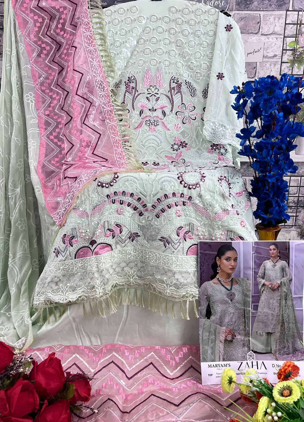 Zaha Maryma Vol 2 Designer Pakistani Georgette Salwar Kameez Wholesalers
