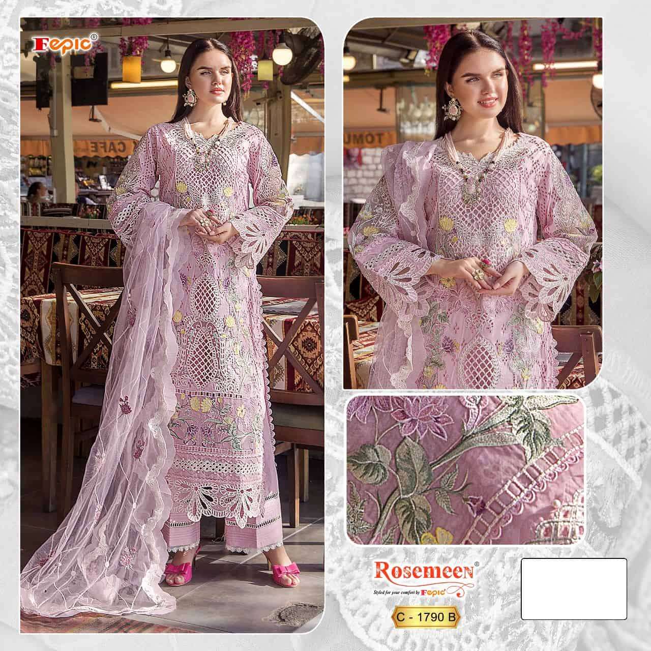 Fepic Rosemeen Pure Cotton Embroidered Salwar Suit