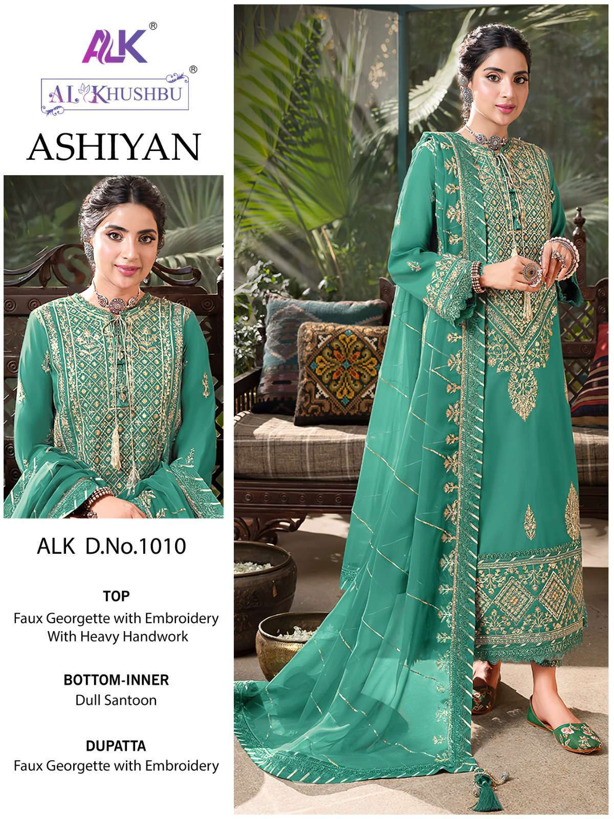 Al Khushbu Pakistani Georgette Designer Suit
