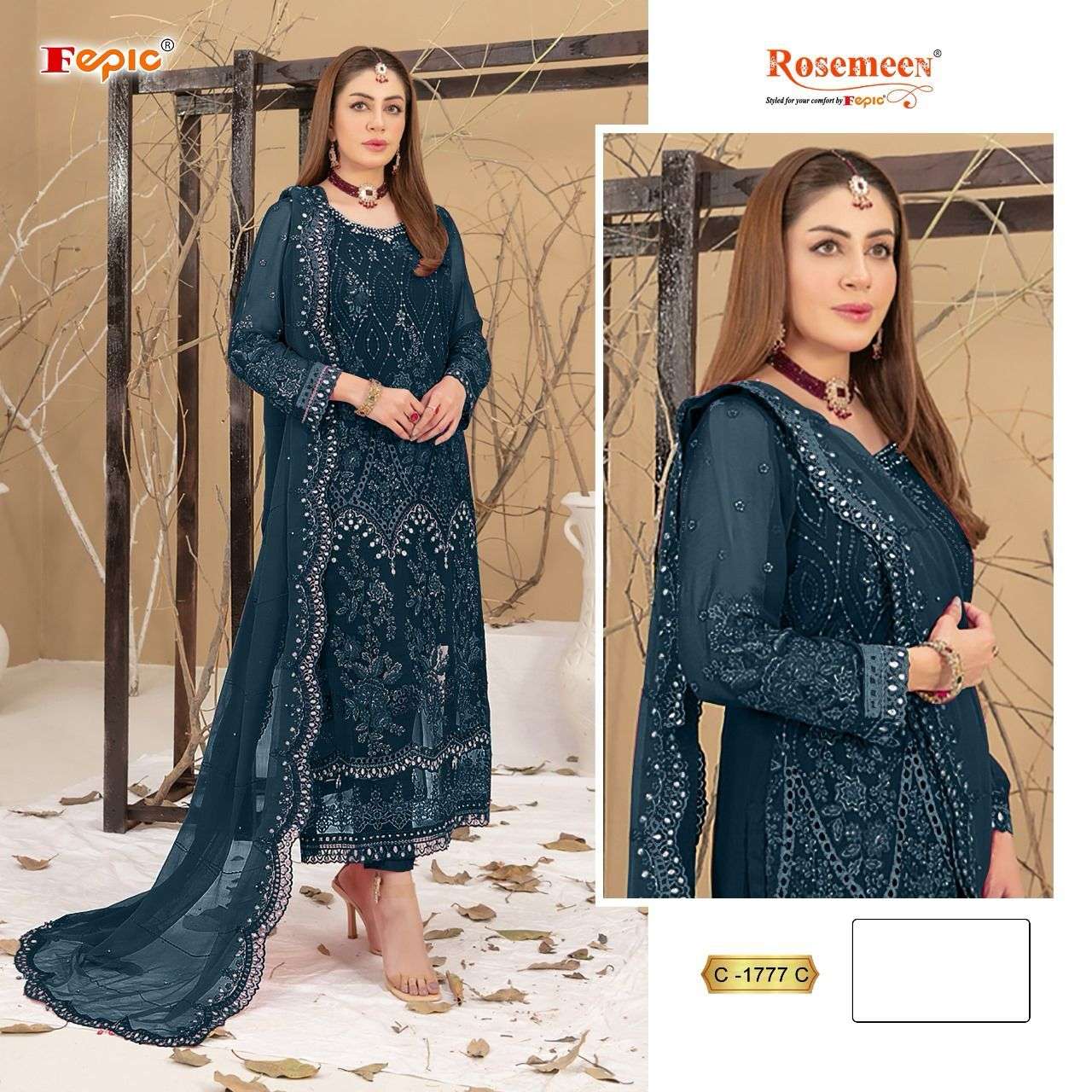 Fepic C 1777 Colors Heavy Designer Pakistani Dress Festive Collection