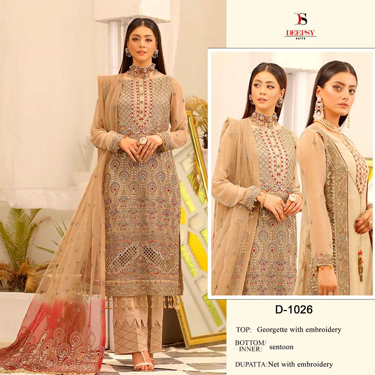 Deepsy D 1026 Festive Wear Style Designer Pakistani Dress Collection