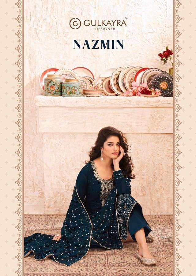 Gulkayra Nazmin Straight Suit party Wear Collection at Best Rate