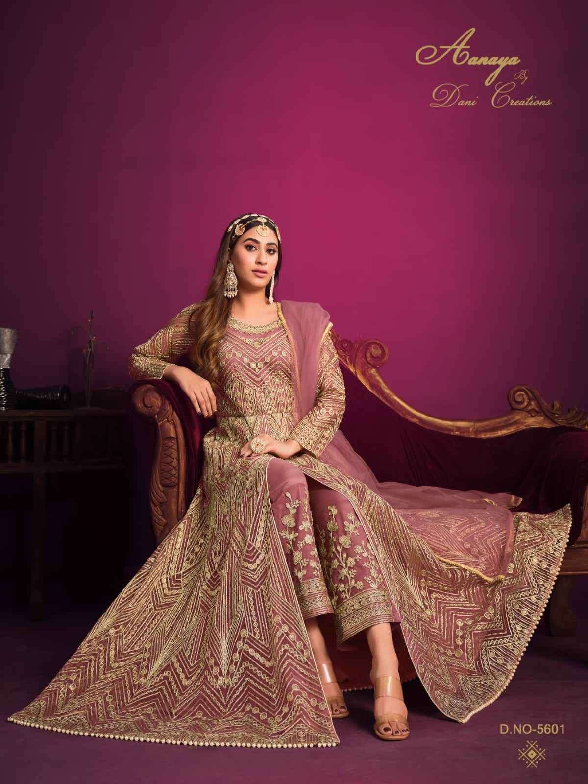 Aanaya Vol 156 Stylish Front Cut Partywear Designer Dress