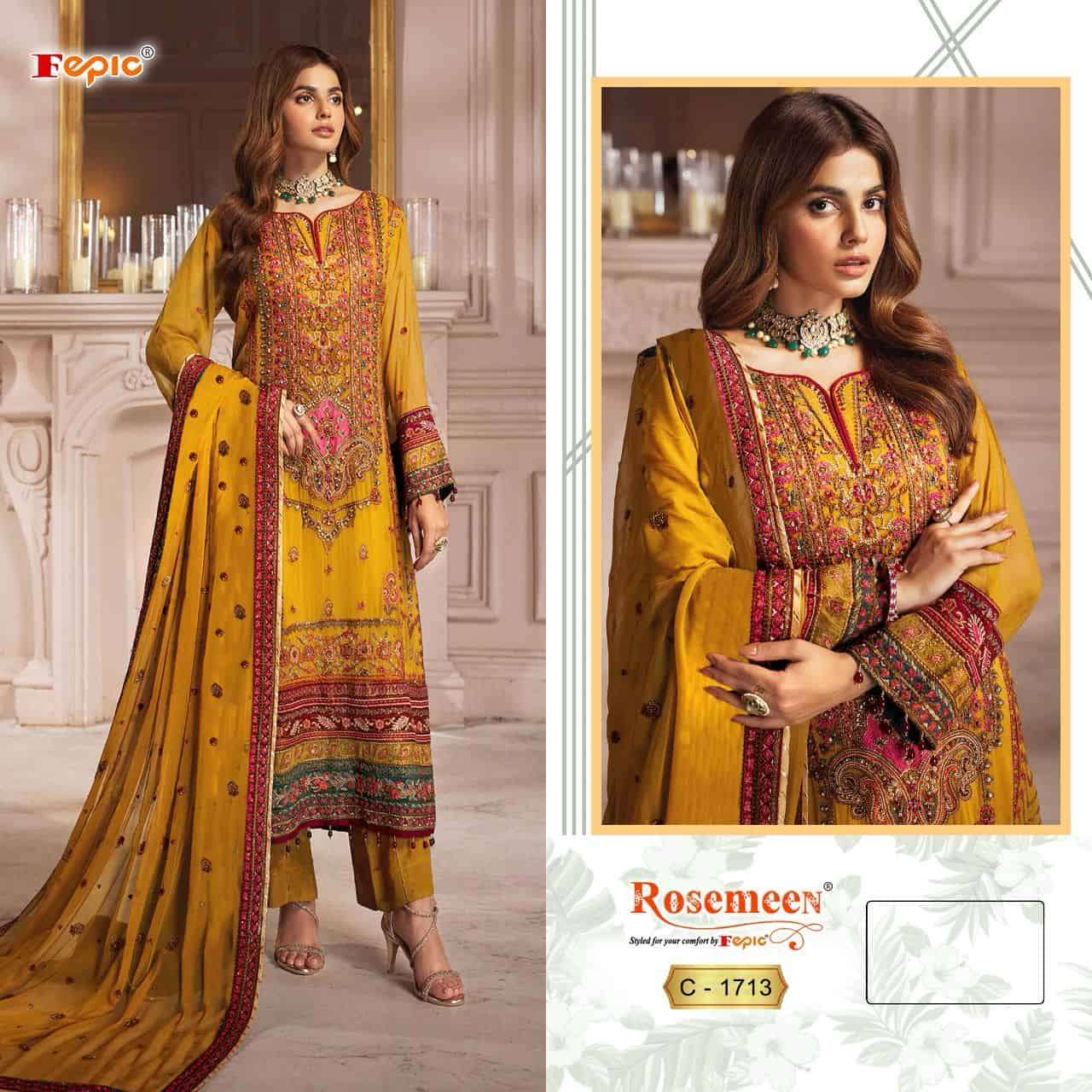 Fepic Rosemeen Heavy Designer Pakistani Salwar