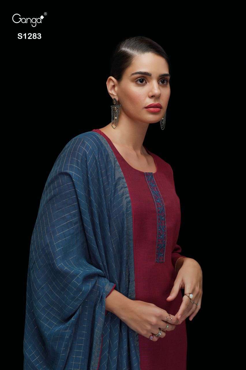 Ganga Livia 1283 Pashmina Suit
