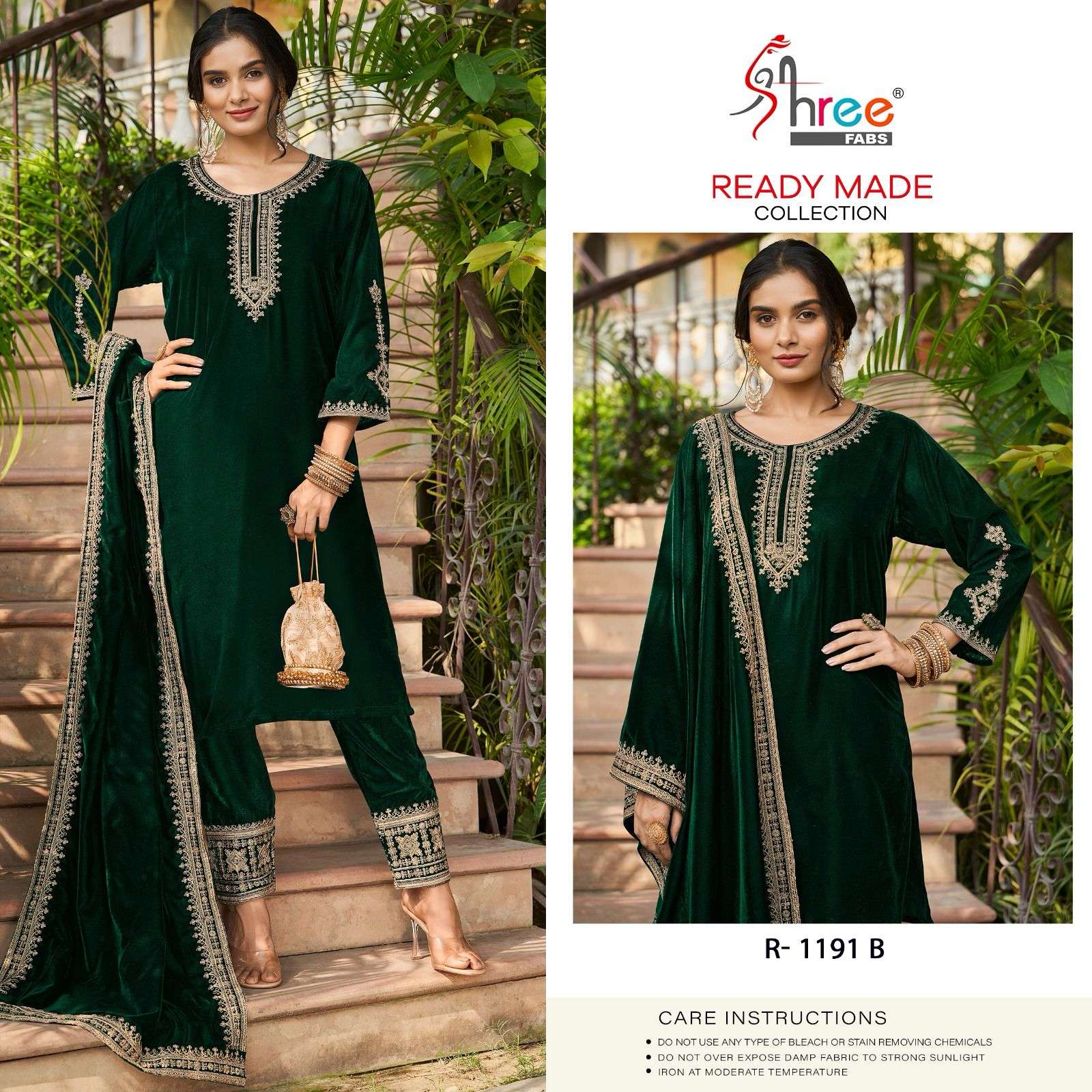 Shree Fabs Designer Velvet Suit