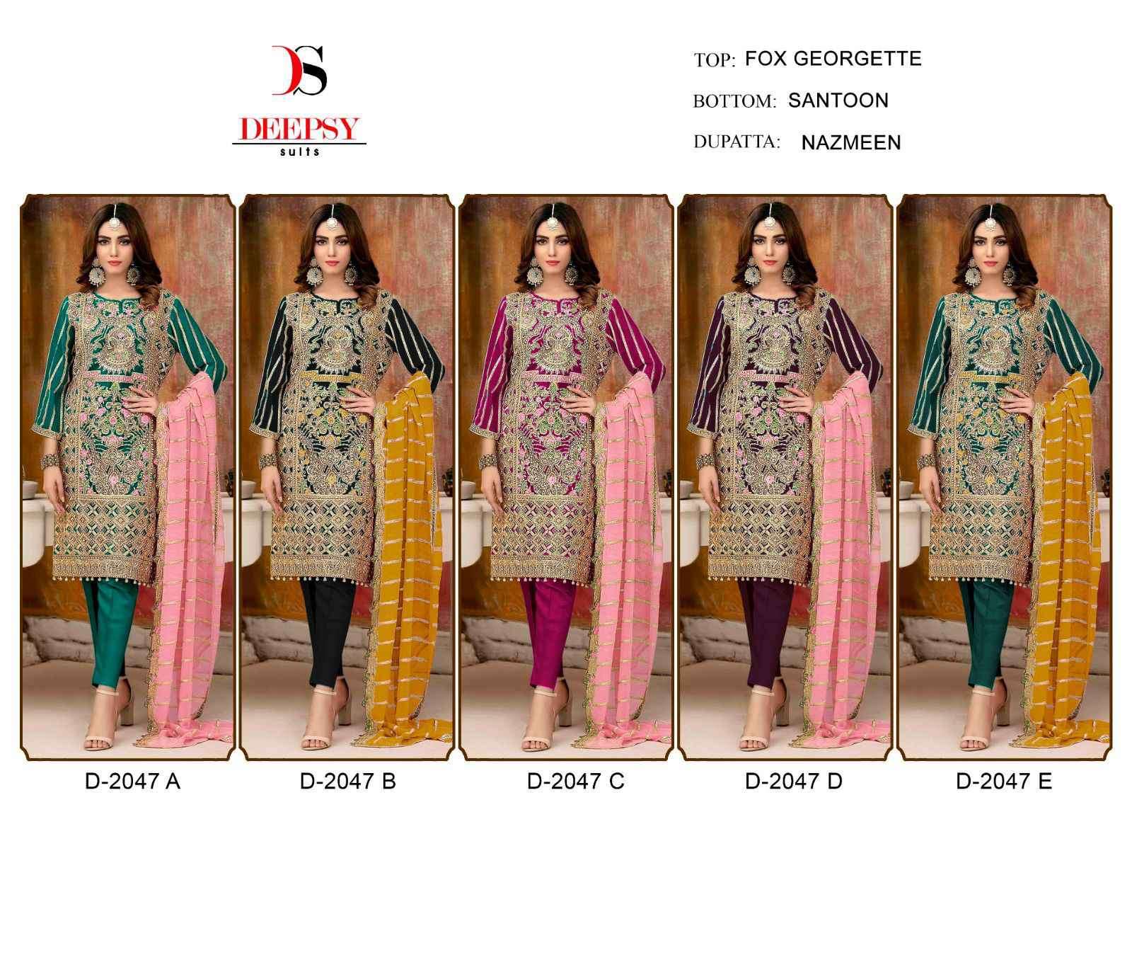 Deepsy D 2047 Colors Weeding Wear Designer Pakistani Dress