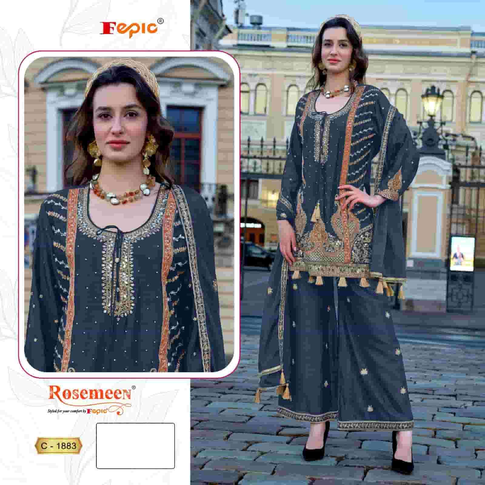 Fepic C 1883 A Pakistani Style Designer Embroidered Suit Ensemble
