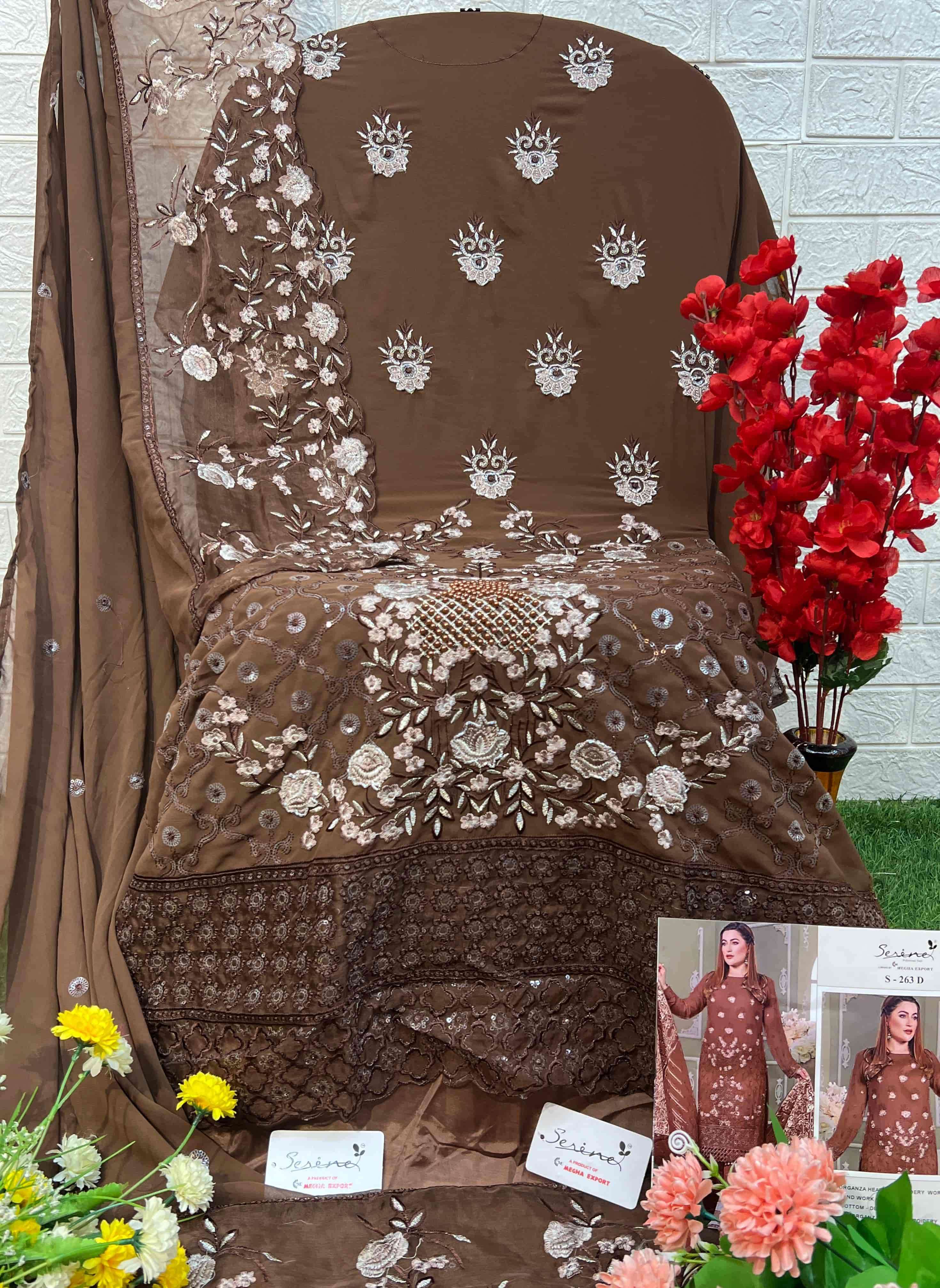 Serine S 263 D Festive Wear Style Designer Embroidered Salwar Suit Collection