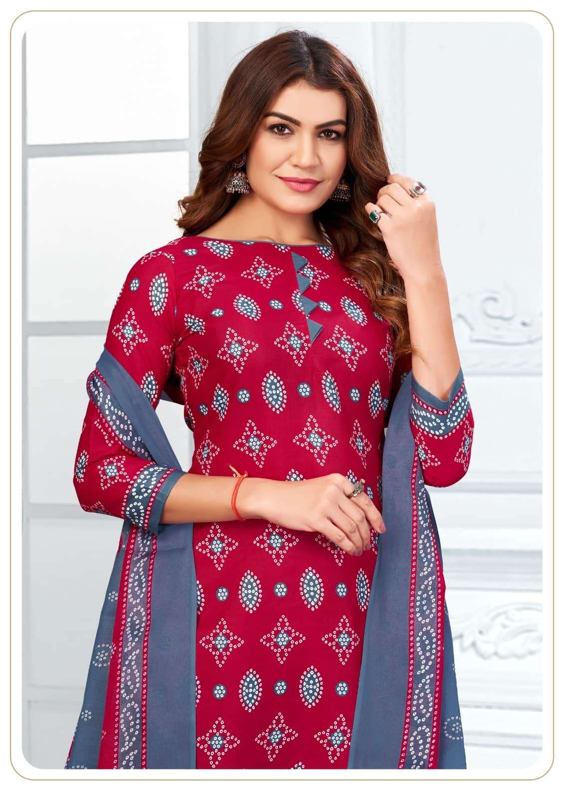 Ganeshji Bandhani Special Patiyala Vol 8 Patiyala Print Cotton Dress Material