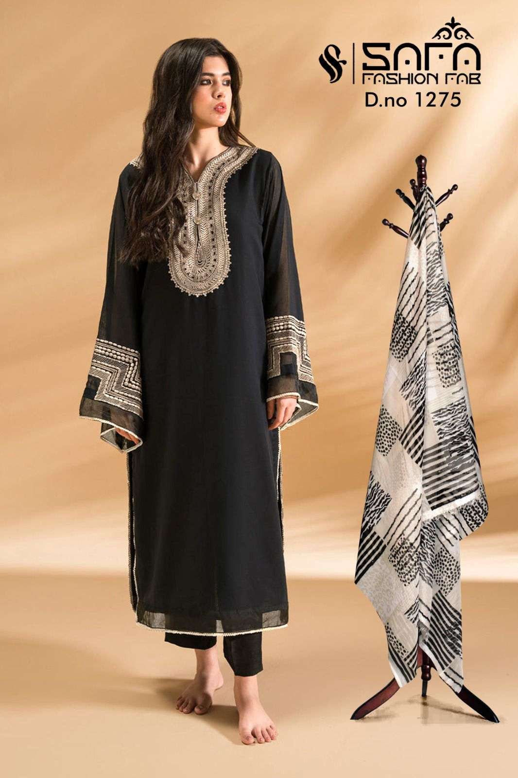 Safa Fashion Fab 1275 Fancy Designer Readymade Kurti Bottom Dupatta Set Ensemble