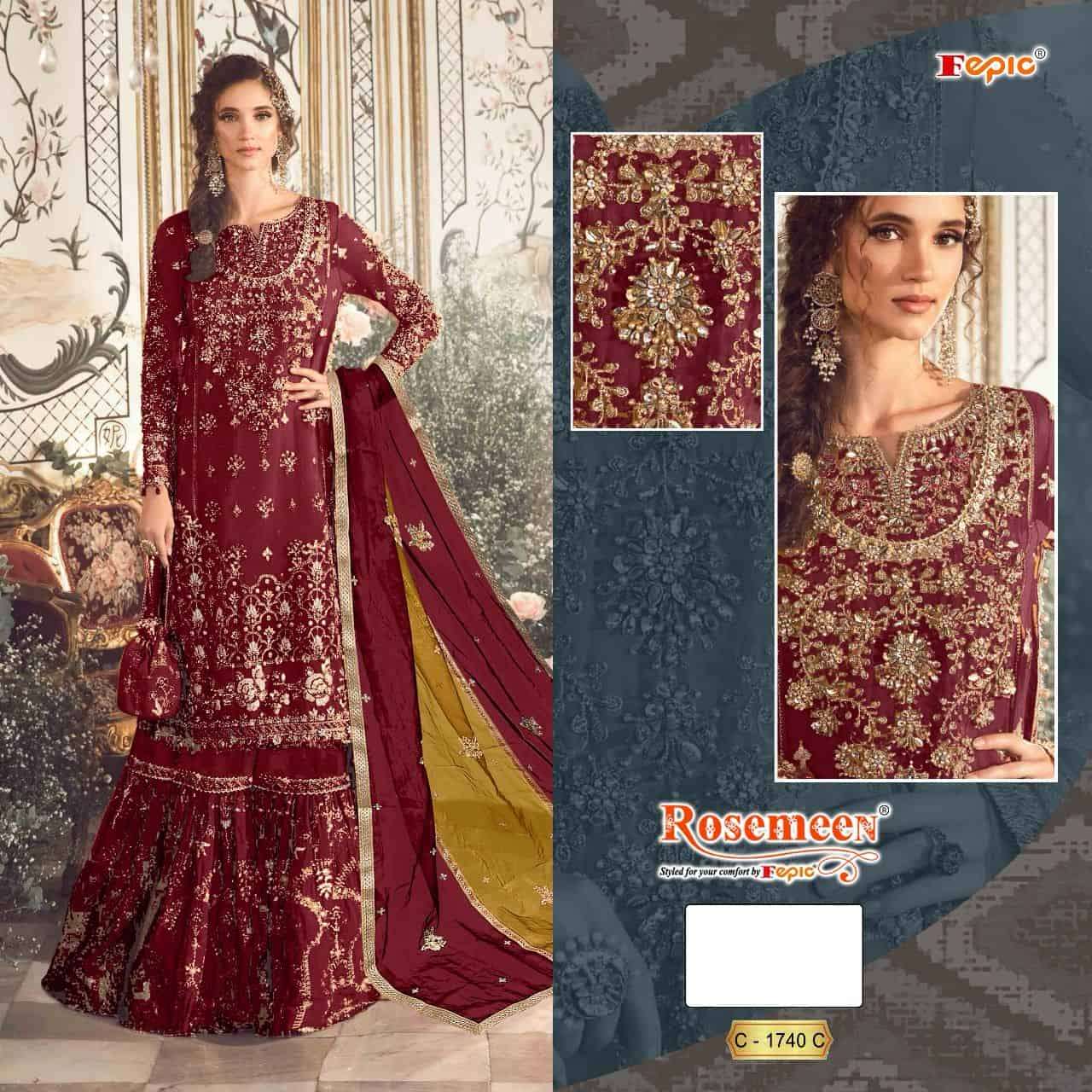 Fepic Rosemeen C 1740 C Pakistani Dress