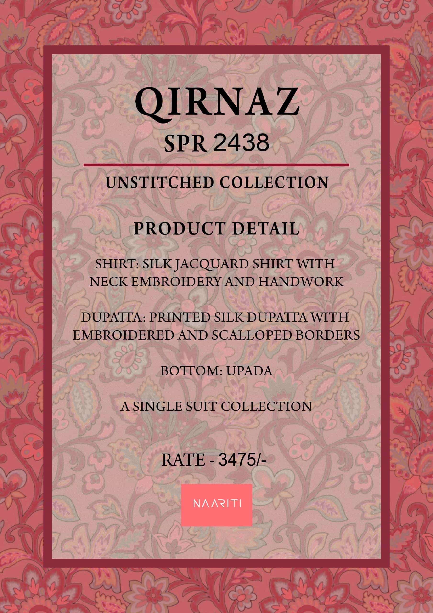 Naariti Qirnaz Silk Jacquard Designer Suit