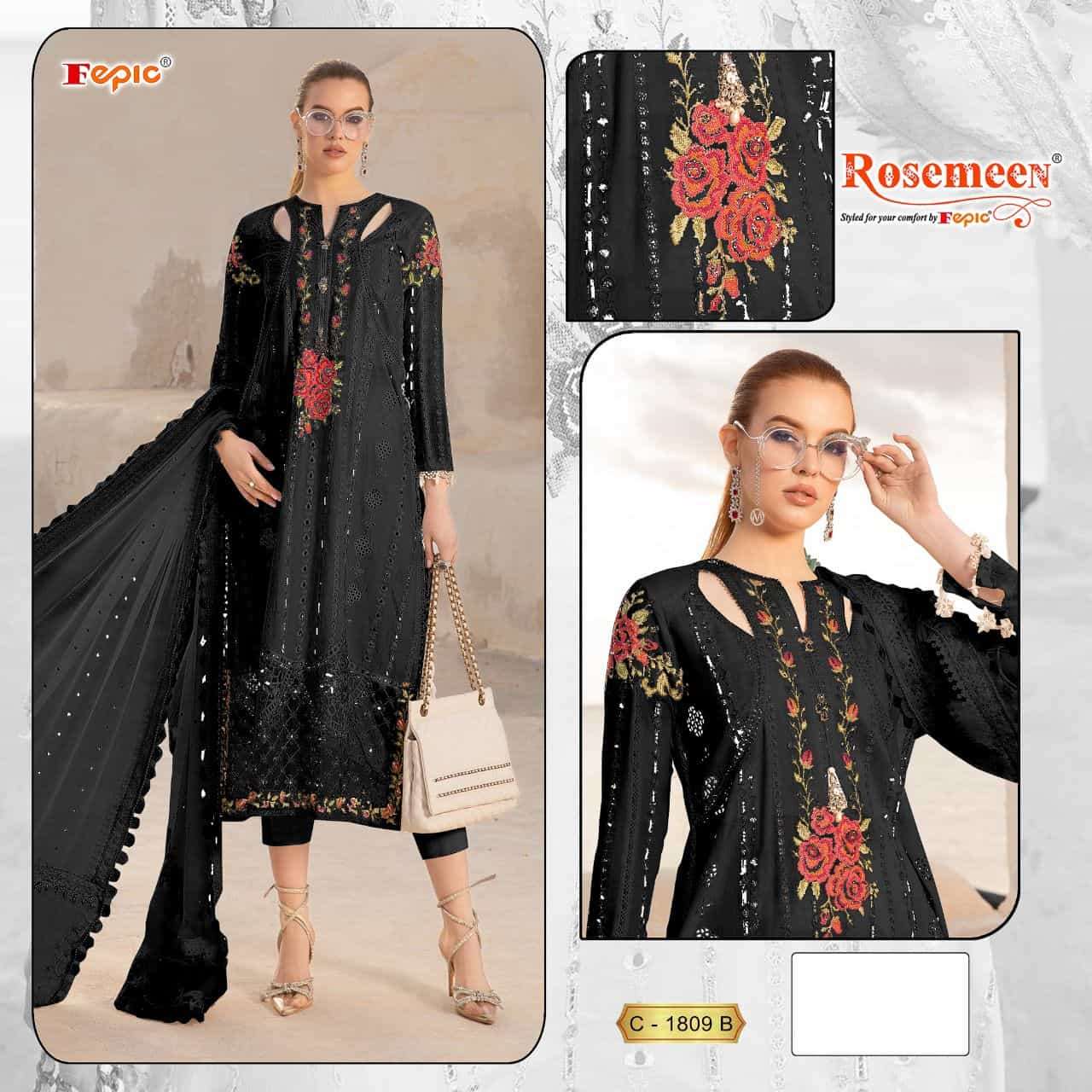 Fepic C 1809 Colors Pakistani Style Latest Designer Cotton Dress Online