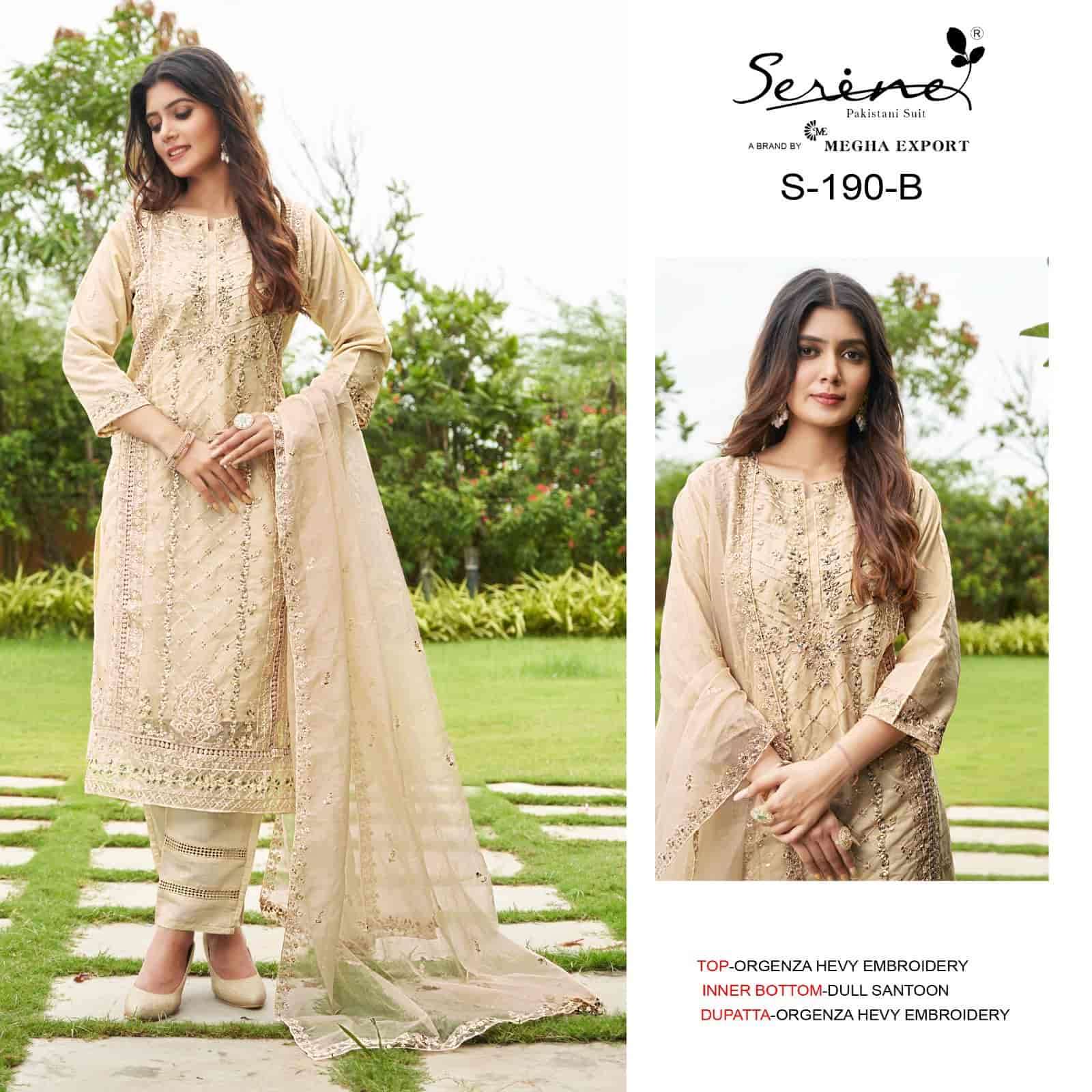 Serine S 190 Colors Pakistani Party Wear Style Latest Designer Salwar Suit Wholesalers