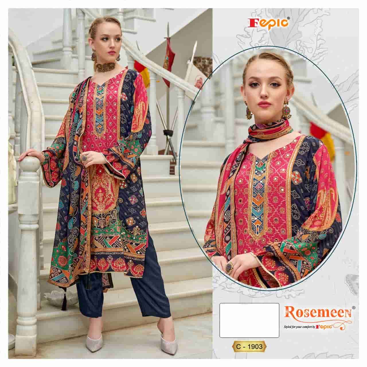 Fepic C 1903 Pakistani Designer Embroidered Suit Ensemble