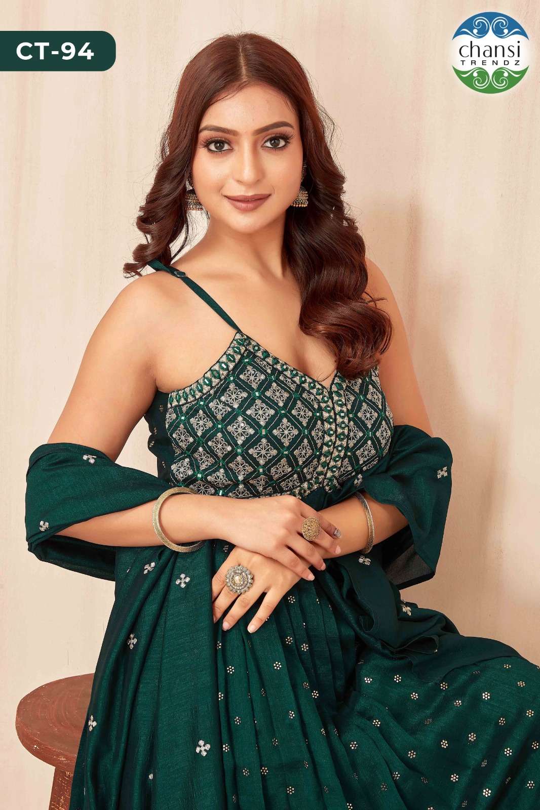 Chansi Trendz Ct 94 Designer Sharara Dress Festive Collection