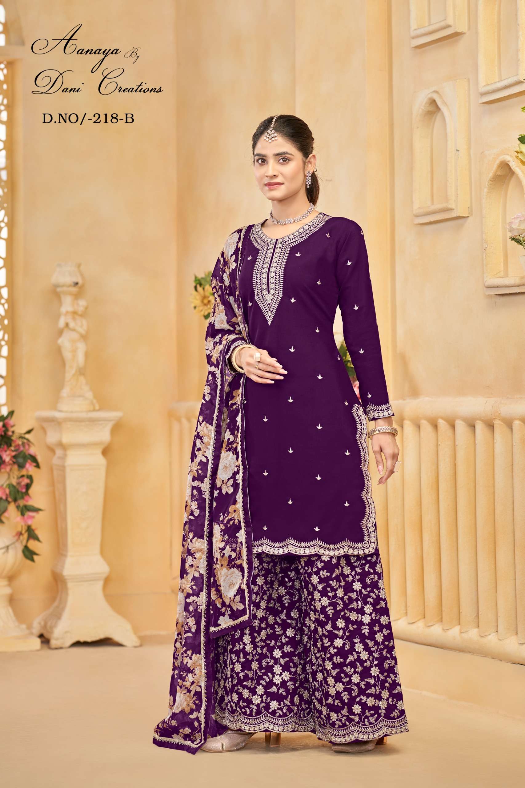 Aanaya Vol 218 Exclusive Plazzo Styl Suit Price