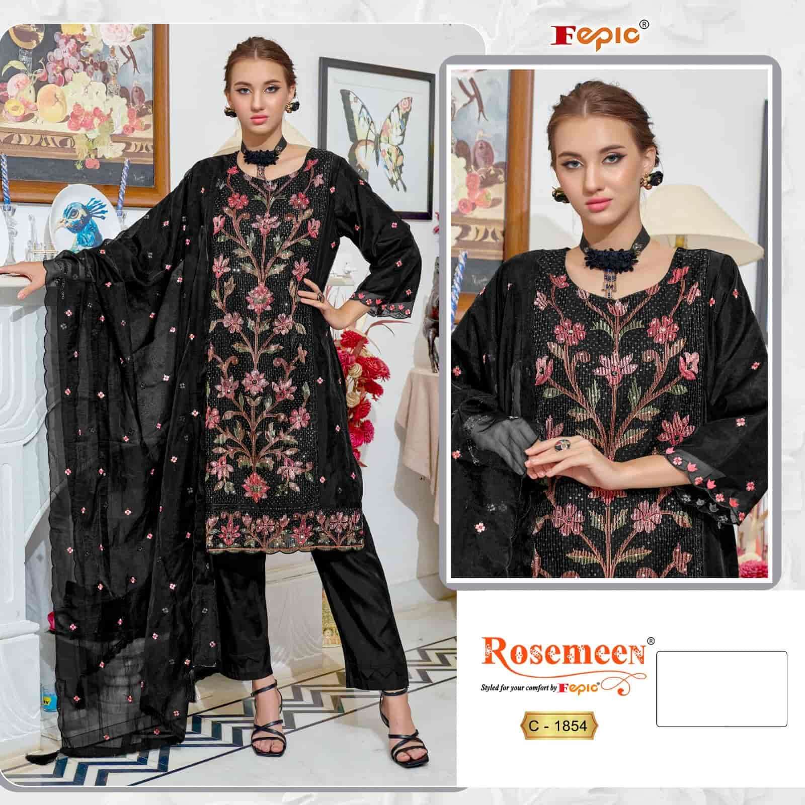 Fepic C 1854 Colors Festive Wear Style Designer Organza Salwar Suit Wholesalers
