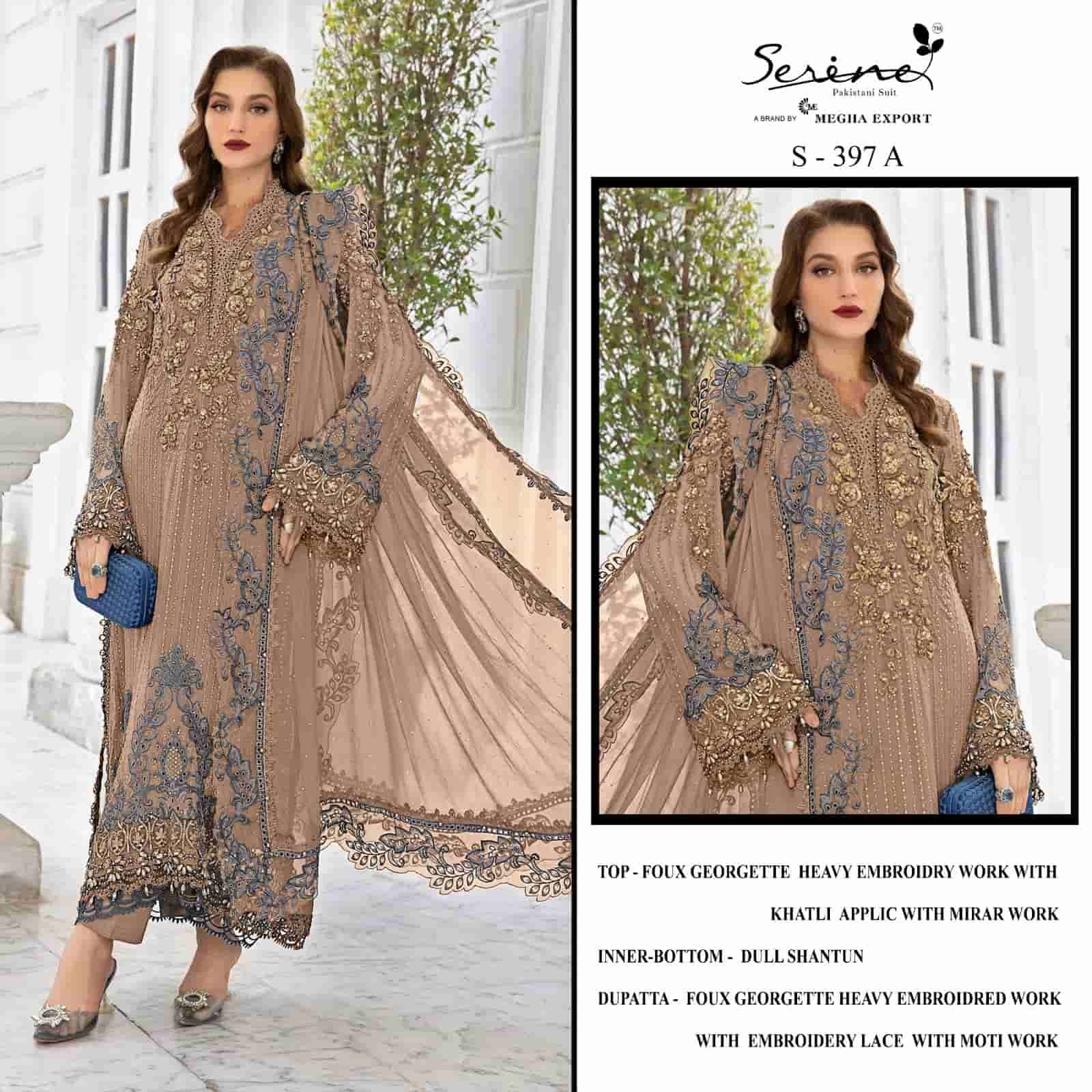 Megha Export S 397 Colors Heavy Designer Style Georgette Embroidered Suit Wholesalers