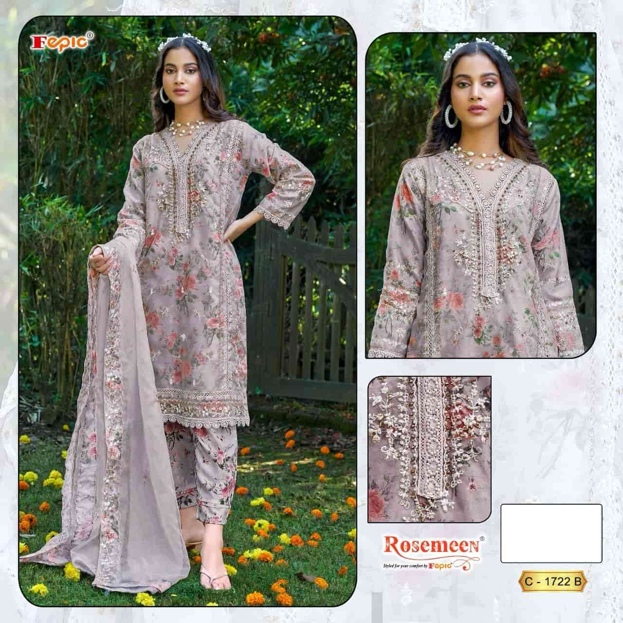 Fepic C 1722 Colors Pakistani Style Fancy Designer Salwar Suit Online